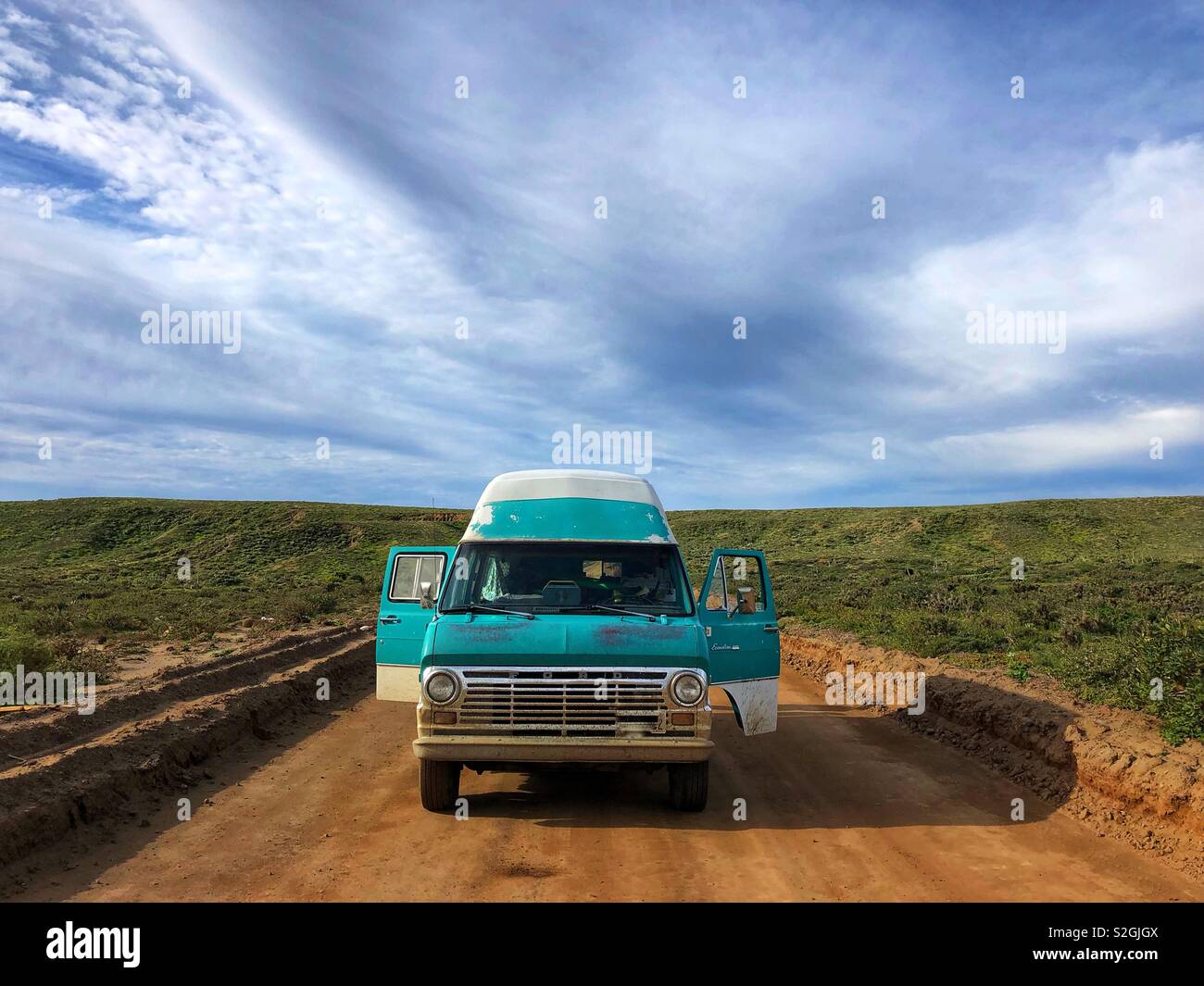 Fahrt durch Baja California, Mexiko Stockfoto