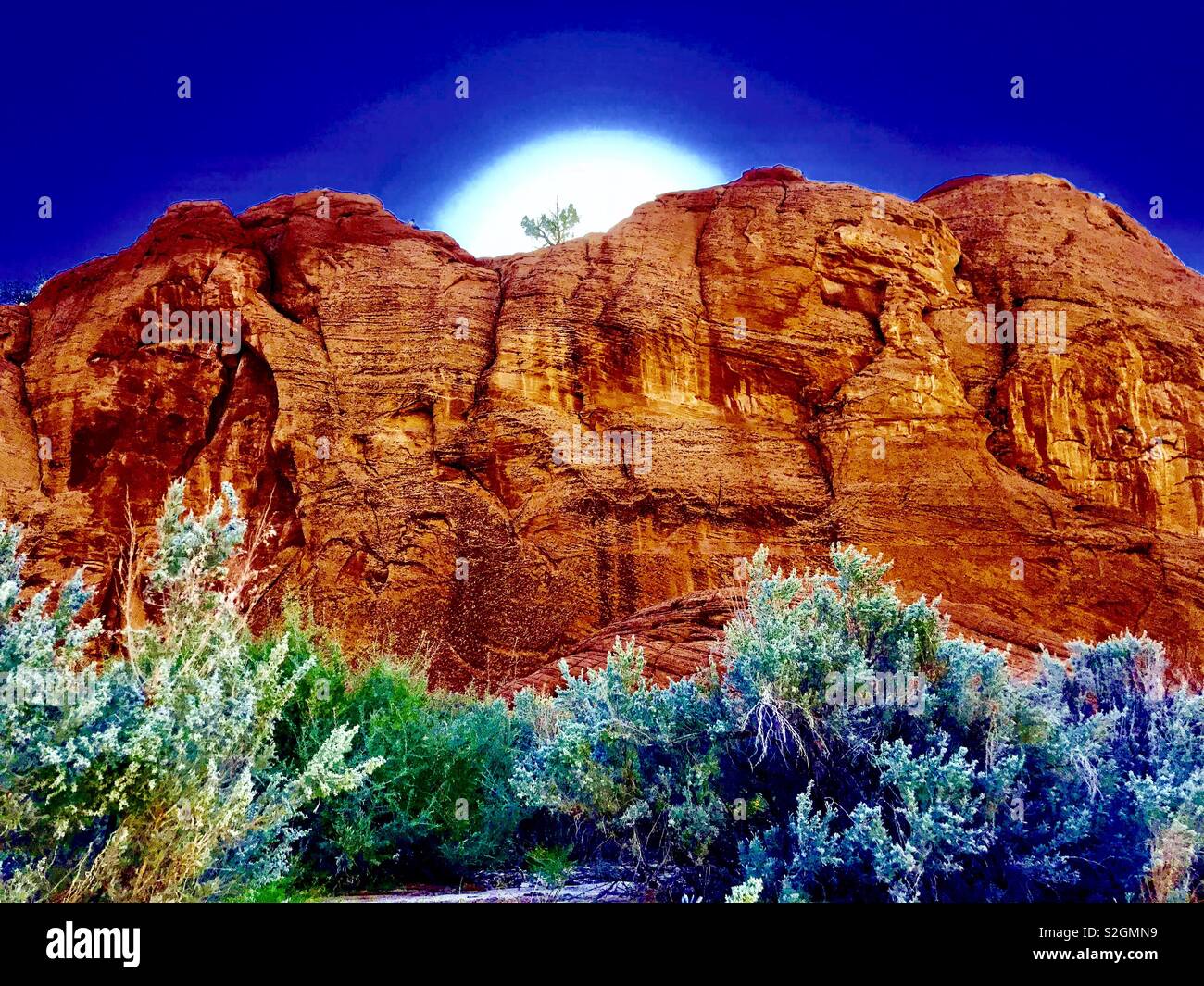 Vermillion Cliffs - Smartphone-aufgenommenes Stockfoto