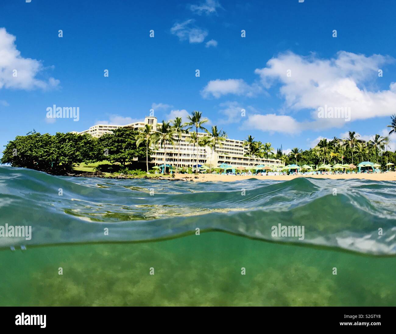 Über das unter Foto aus dem Wasser des St. Regis Princeville Resort