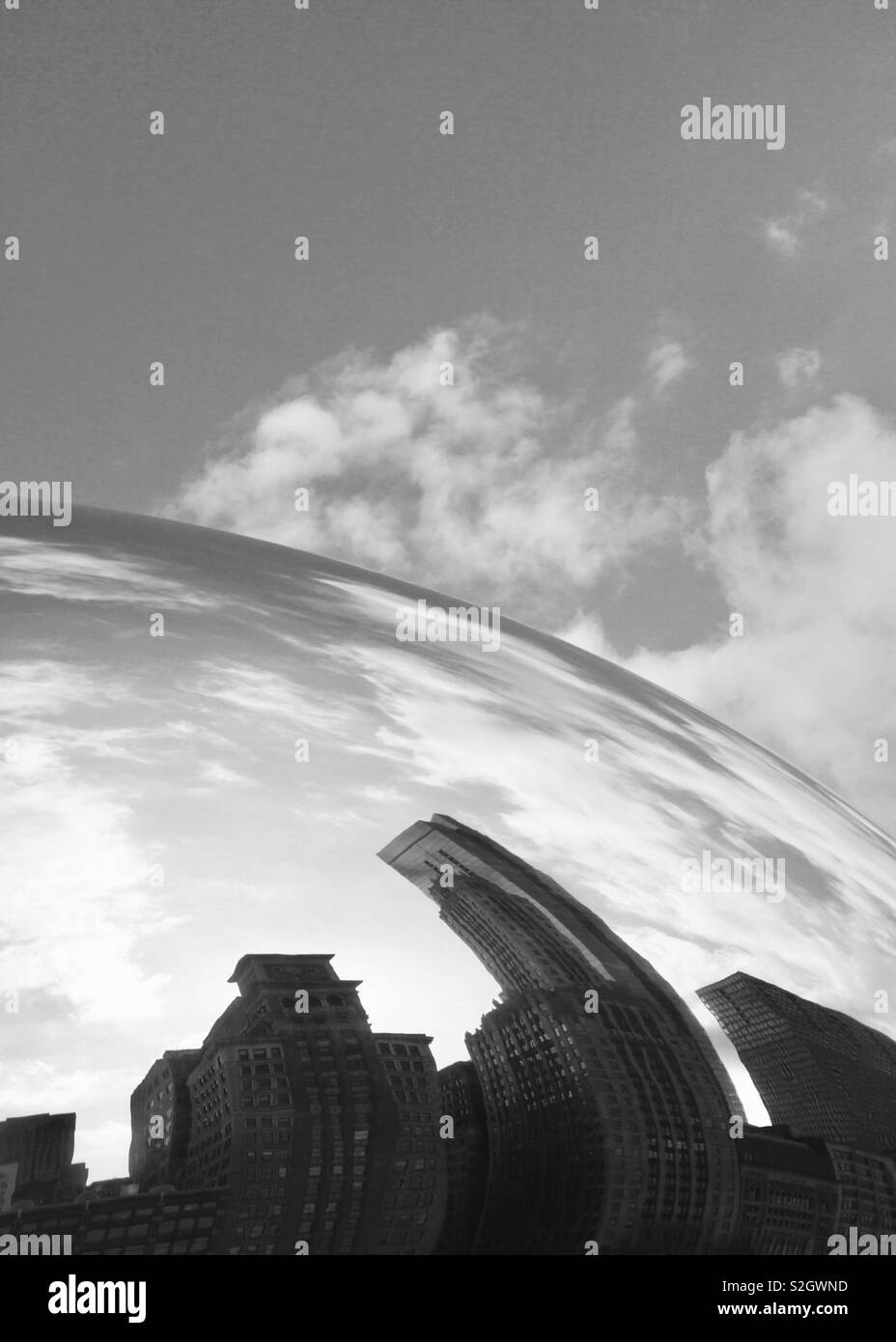 Chicago bean Skulptur Stockfoto