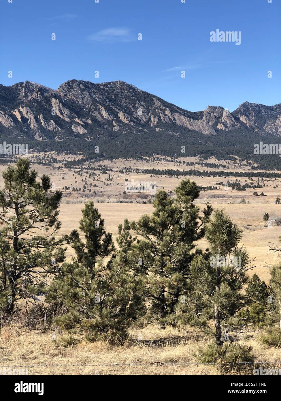 Kolorado Berge in der Nähe von Boulder Stockfoto