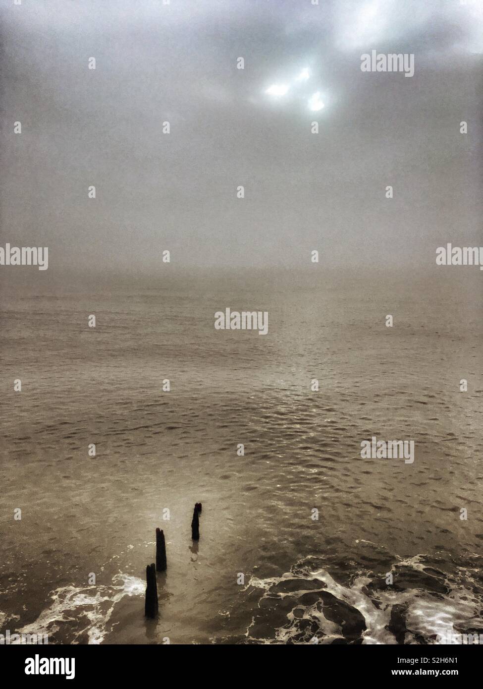 Nordseeküste - Smartphone-aufgenommenes Stockfoto