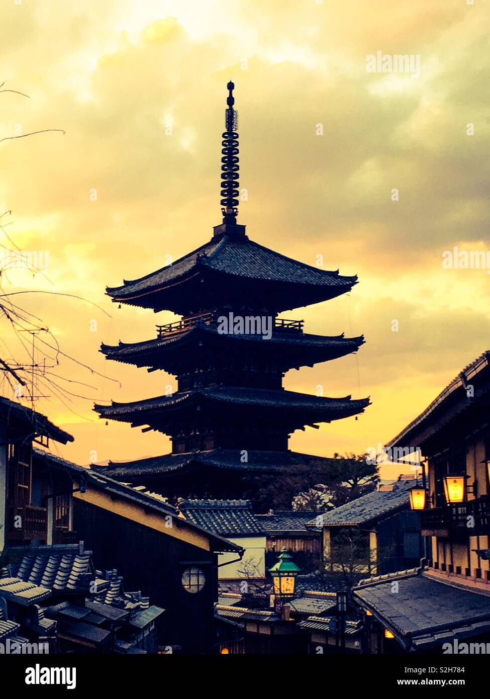 Tempel in Kyoto Stockfoto