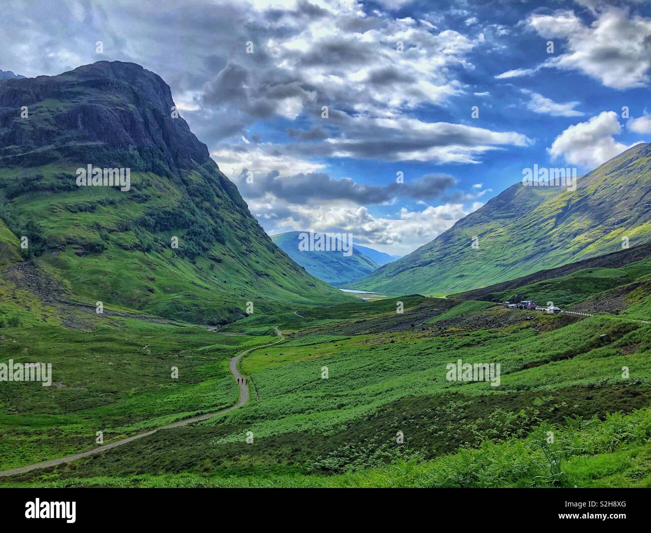 Scottish Highland Berge Stockfoto