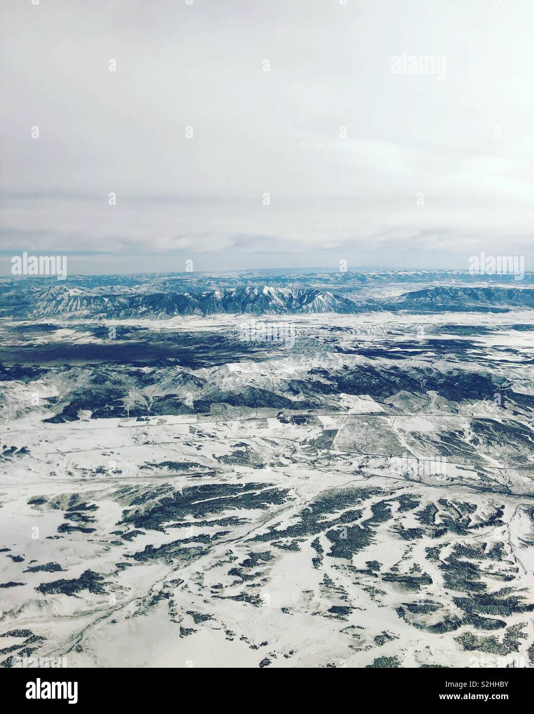 Arial Landschaft über Salt Lake City, Utah Stockfoto