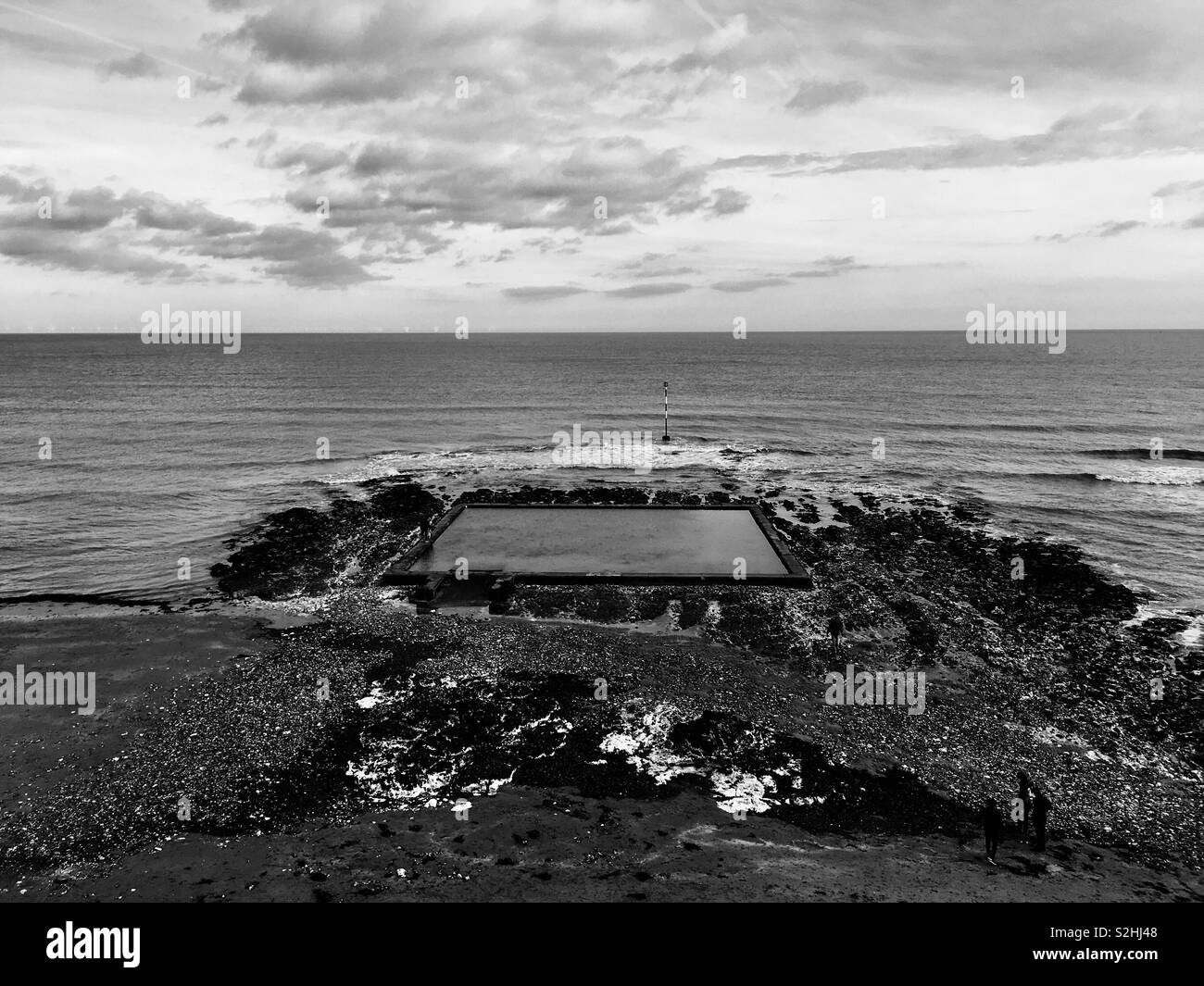 Gezeiten Pool in Broadstairs Kent Stockfoto