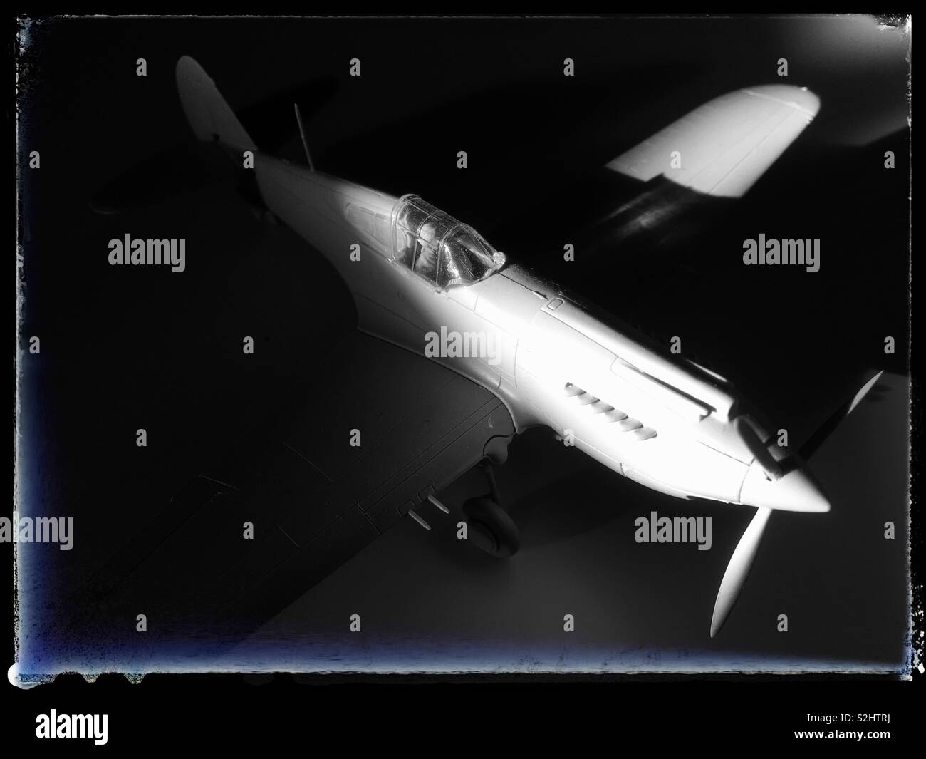 Curtiss Tomahawk Modell Flugzeuge - Smartphone-aufgenommenes Stockfoto