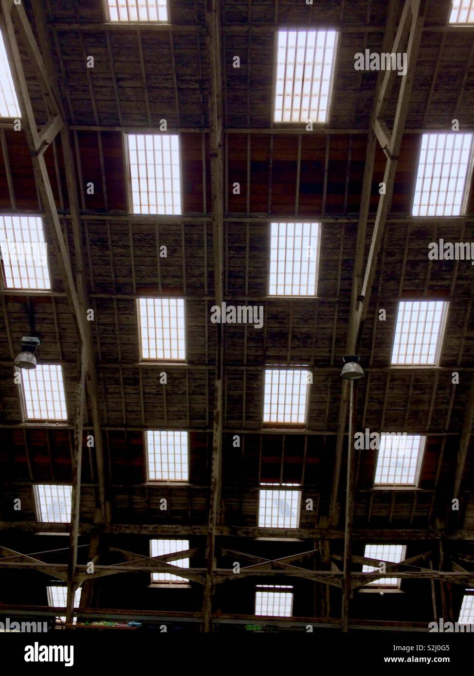 Decke im Chatham Historic Dockyard Stockfoto