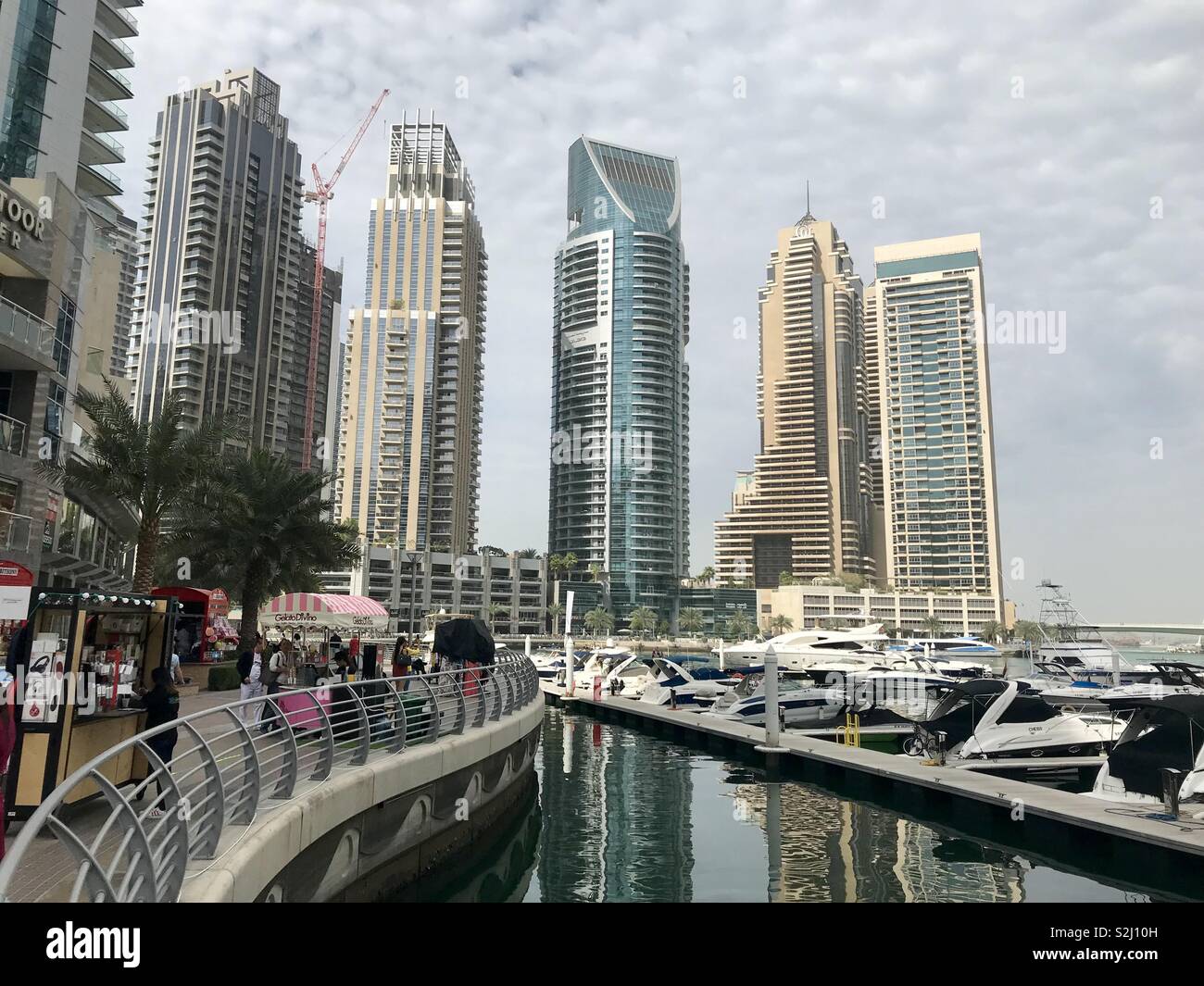 Dubai Marina - Smartphone-aufgenommenes Stockfoto
