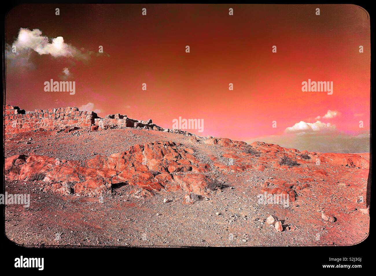 Grüße vom Mars Stockfoto