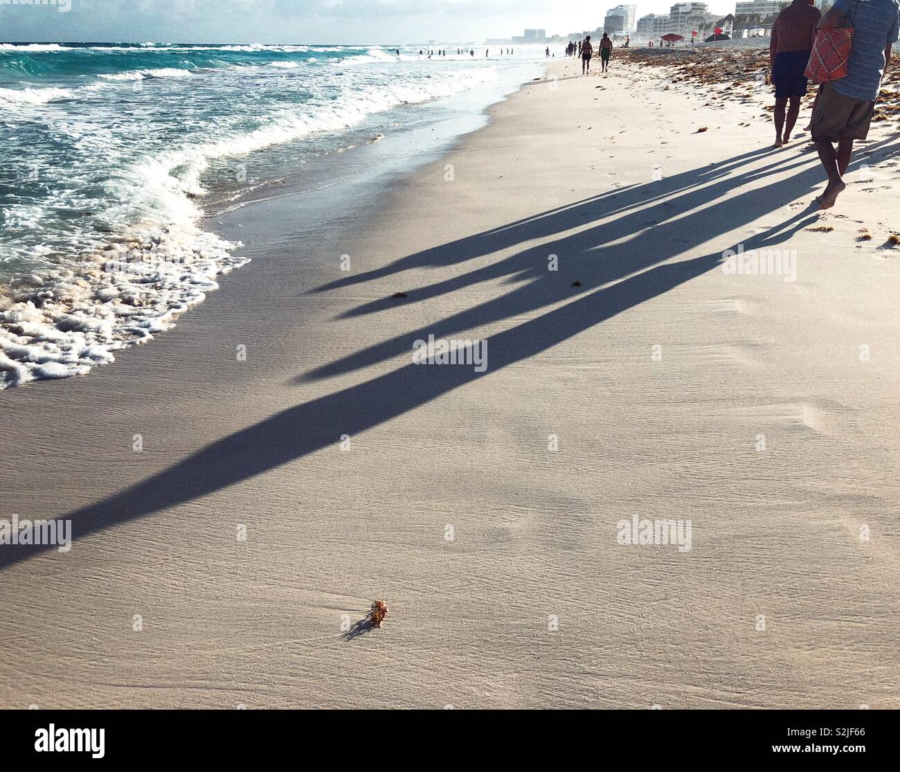 Abend am Strand Stockfoto