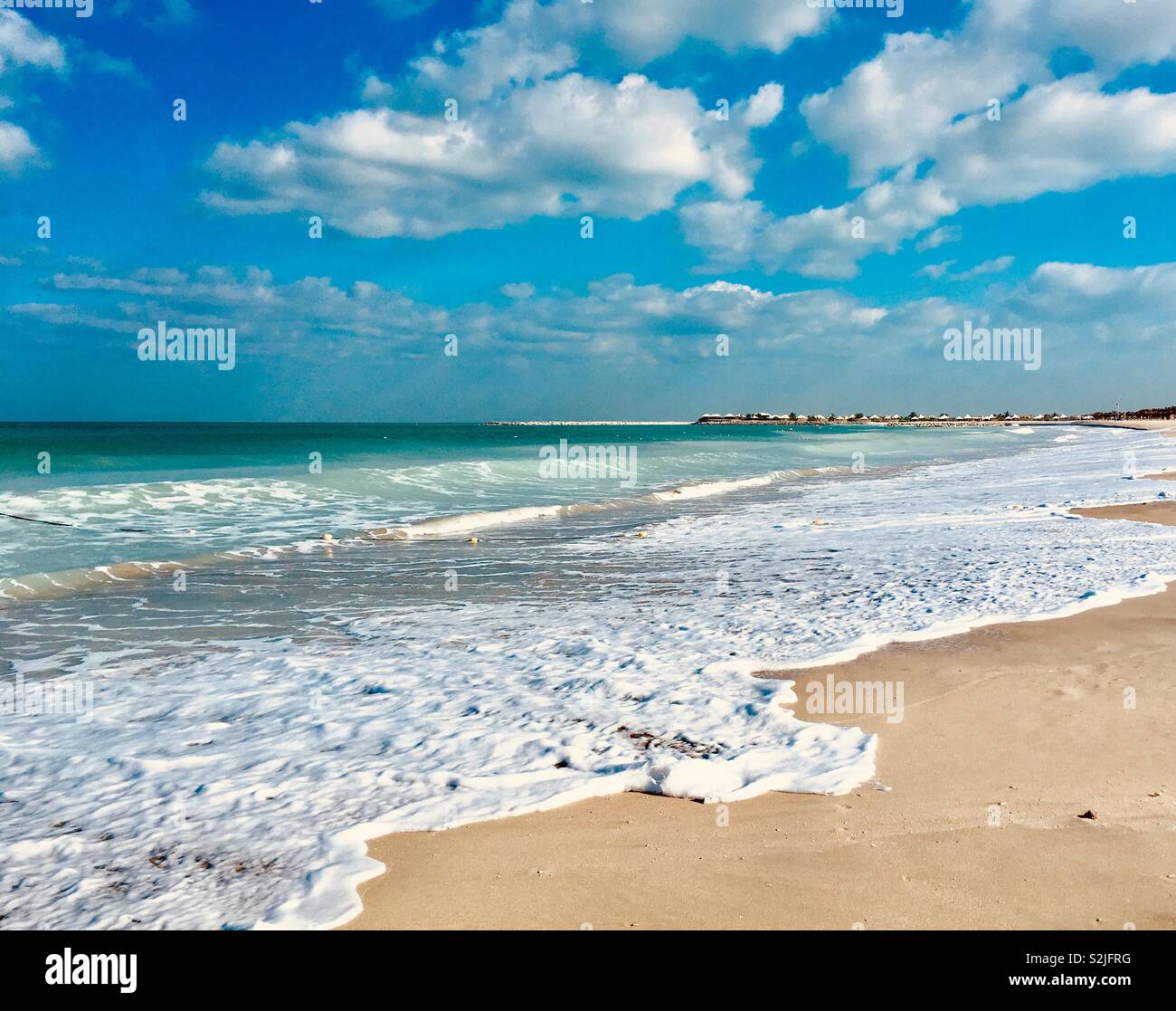 Strand von Al Hamra. V.a.e. Stockfoto