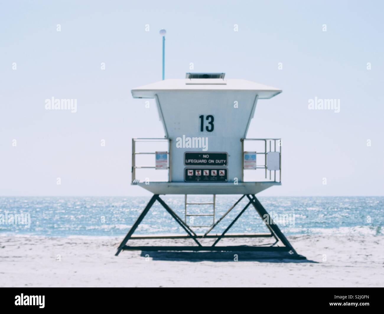 Lifeguard tower Southern California Stockfoto