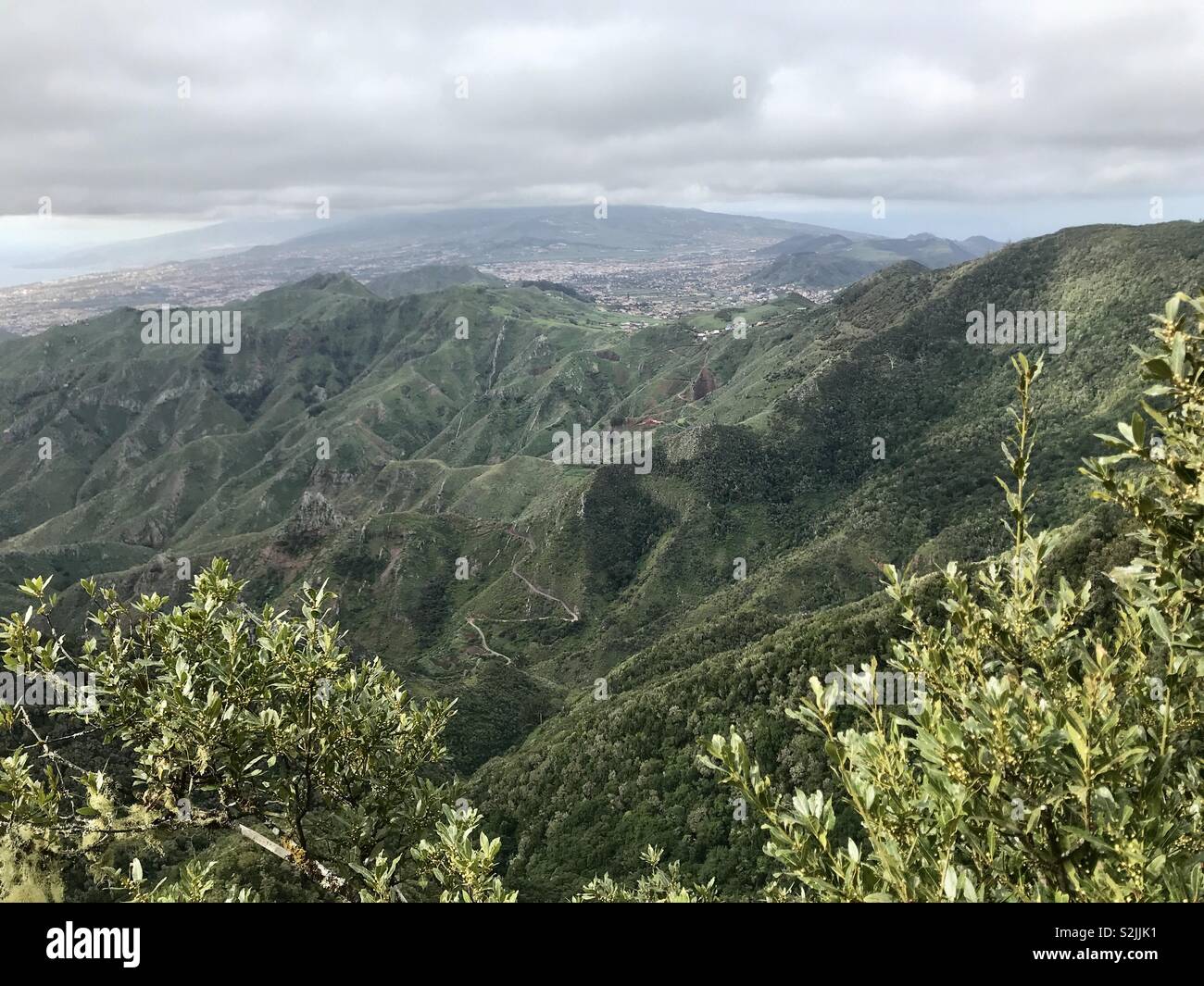 Schöne Anagagebirge auf Teneriffa. Pico del Ingles Aussichtspunkt. Stockfoto