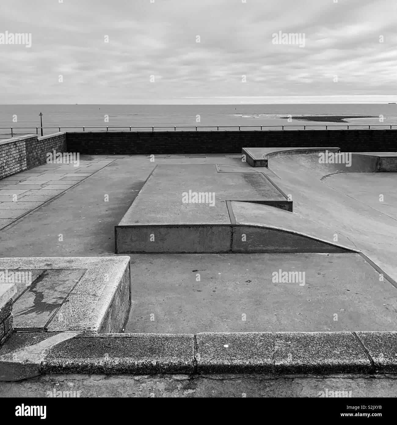Skate Park in Teignmouth Stockfoto