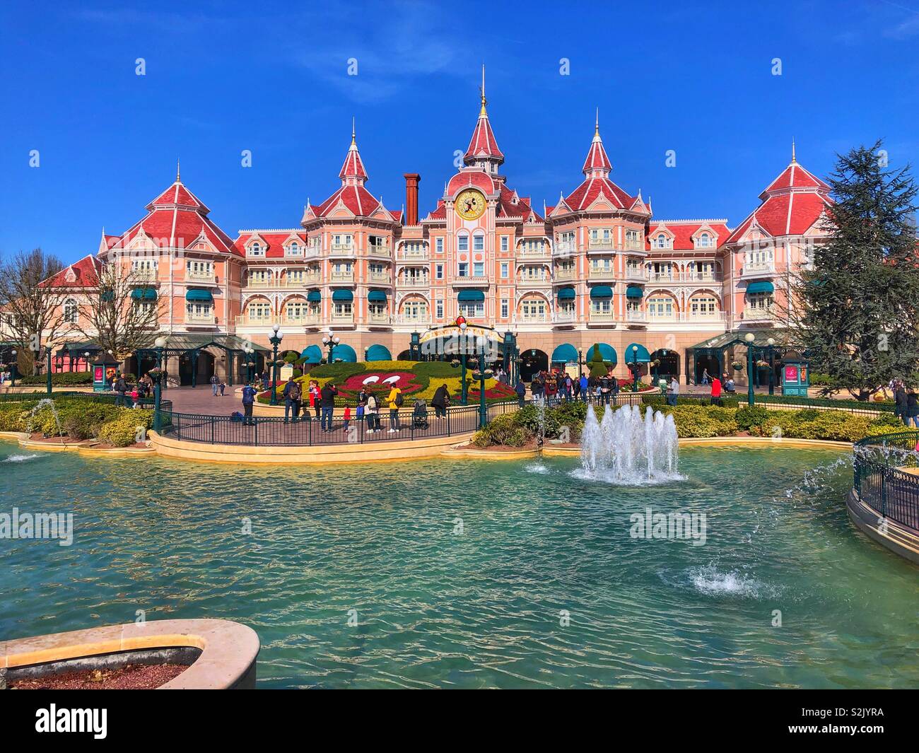 Hotel im Disneyland Paris. Stockfoto