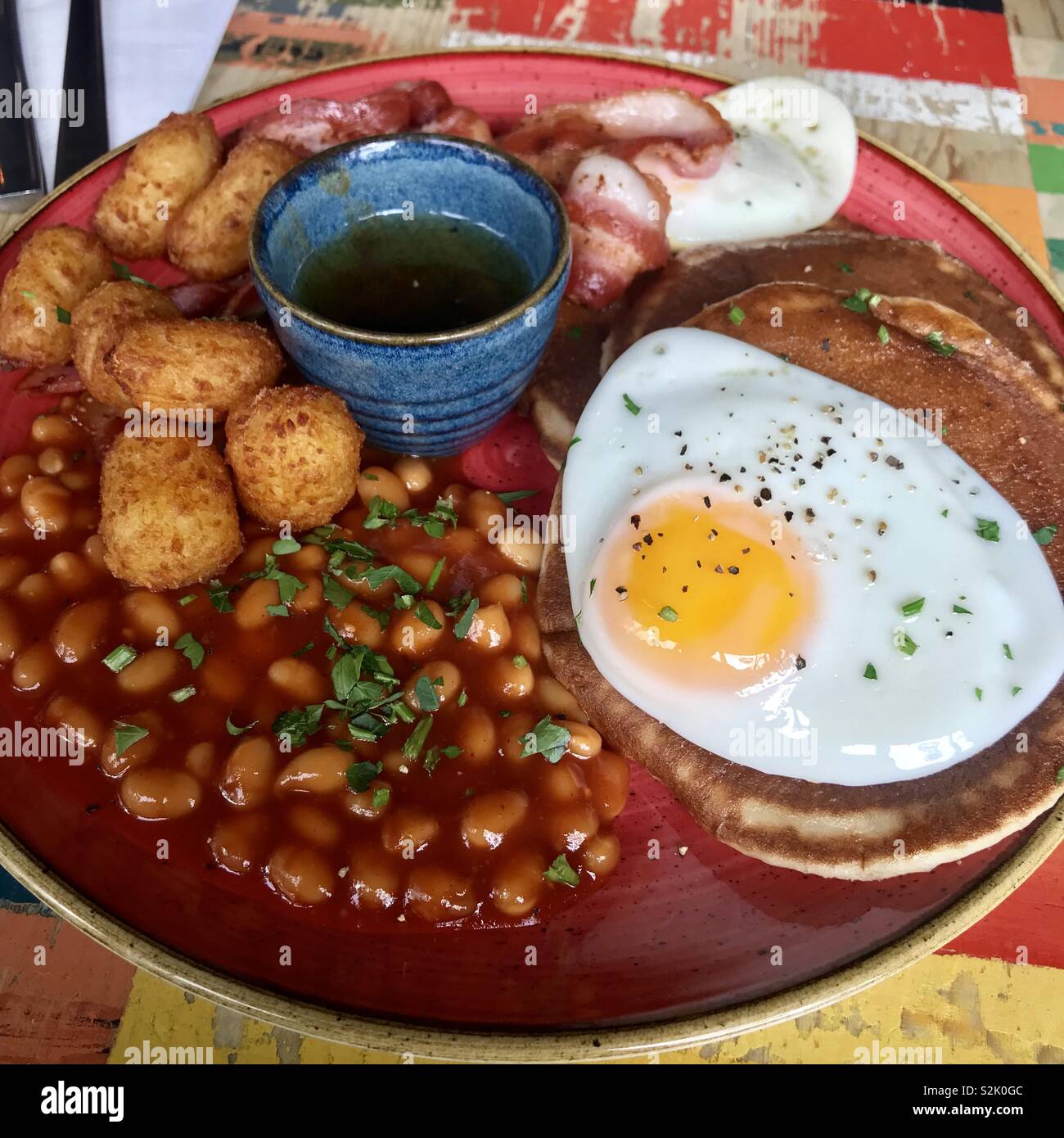 Diners brunch bei Porto Lounge. Bristol Stockfoto