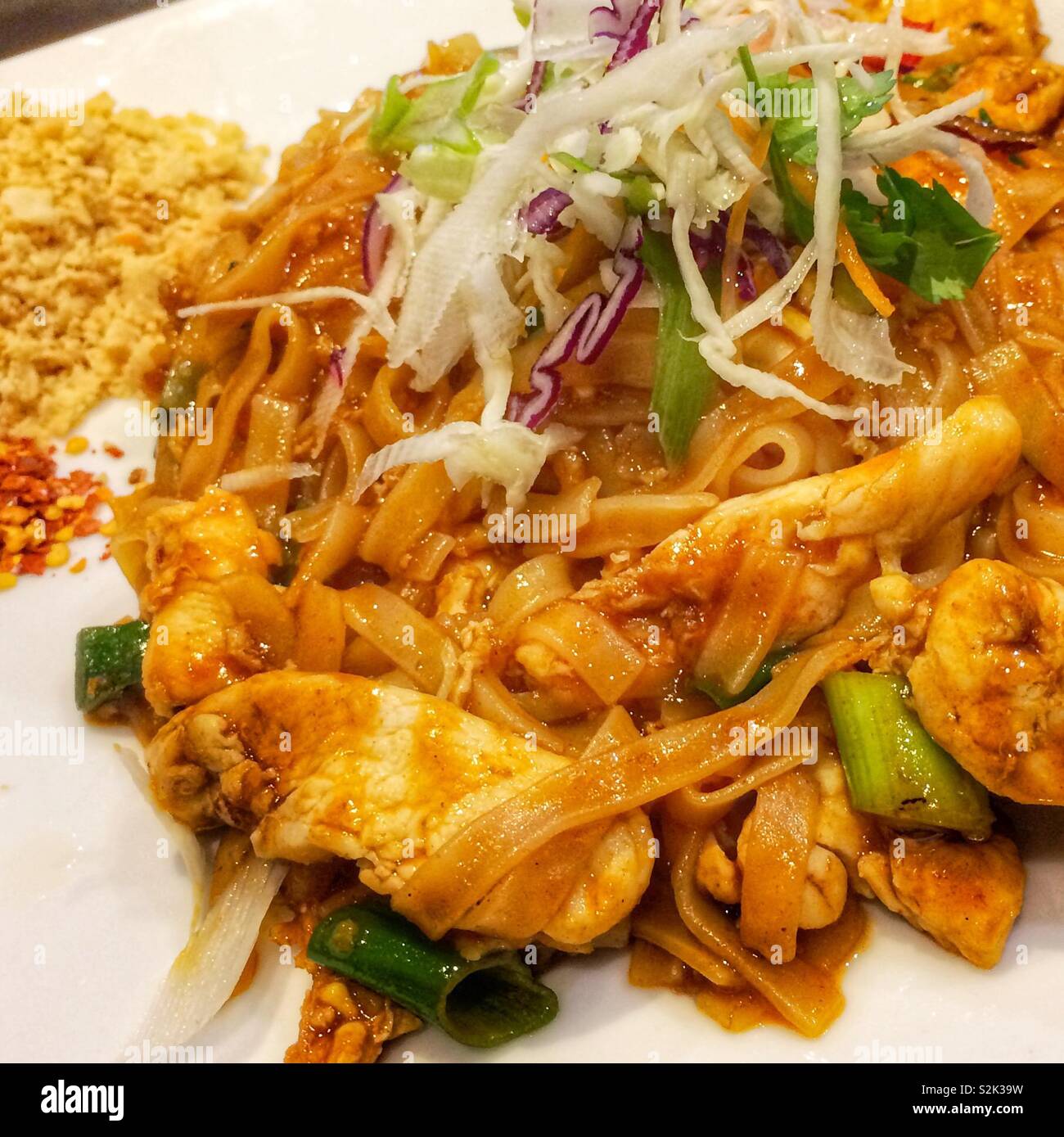 Pad Thai Chicken Stockfoto