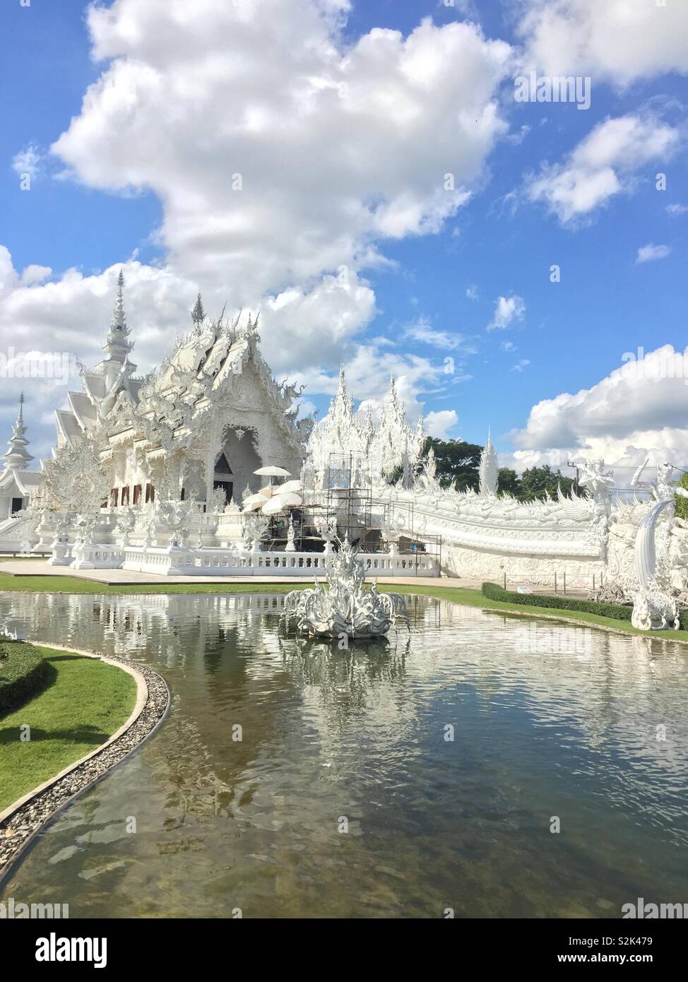 Weiße Tempel, Chiang Rai, Thailand Stockfoto