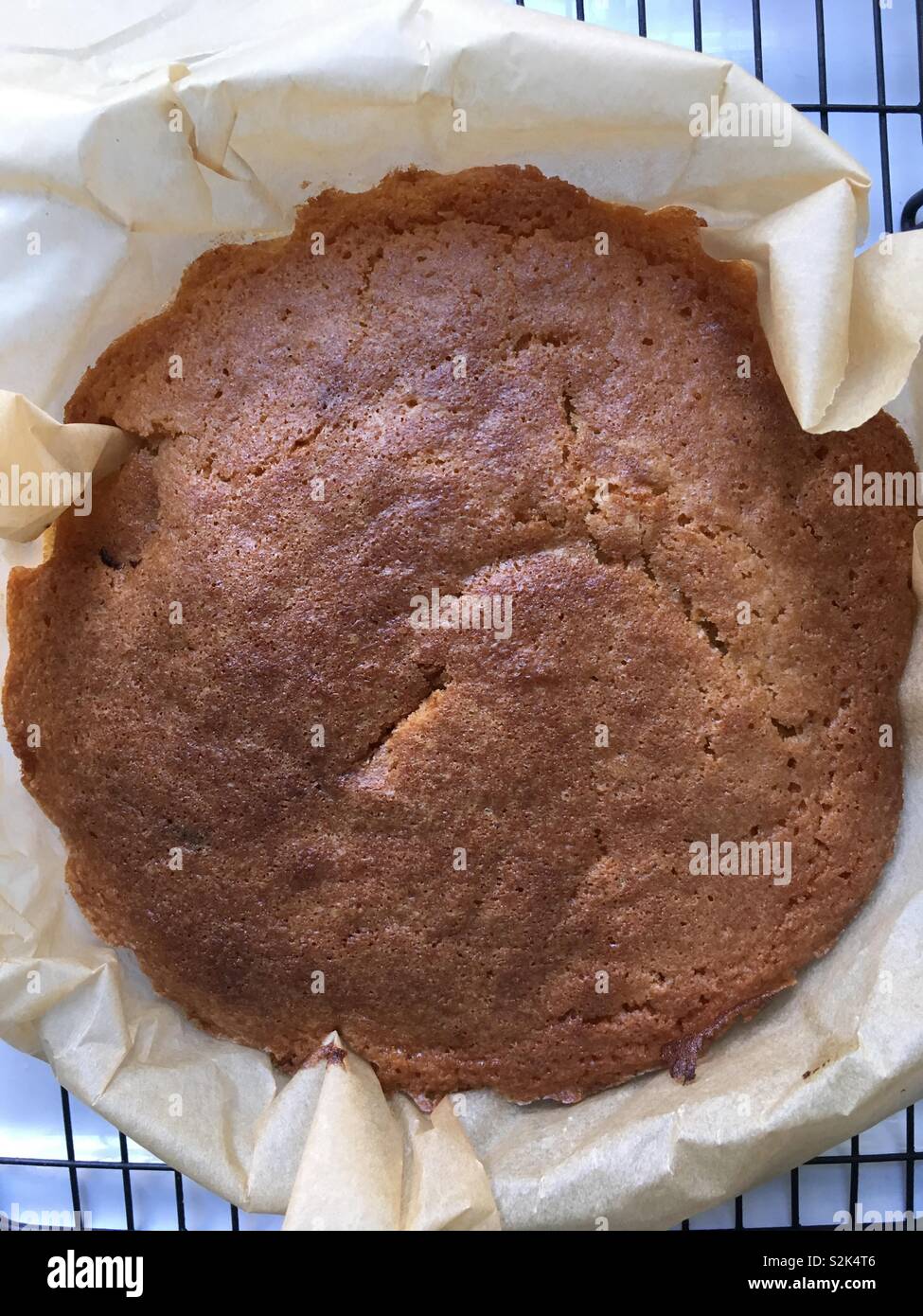 Gebackene Kuchen gerade aus dem Ofen Stockfoto