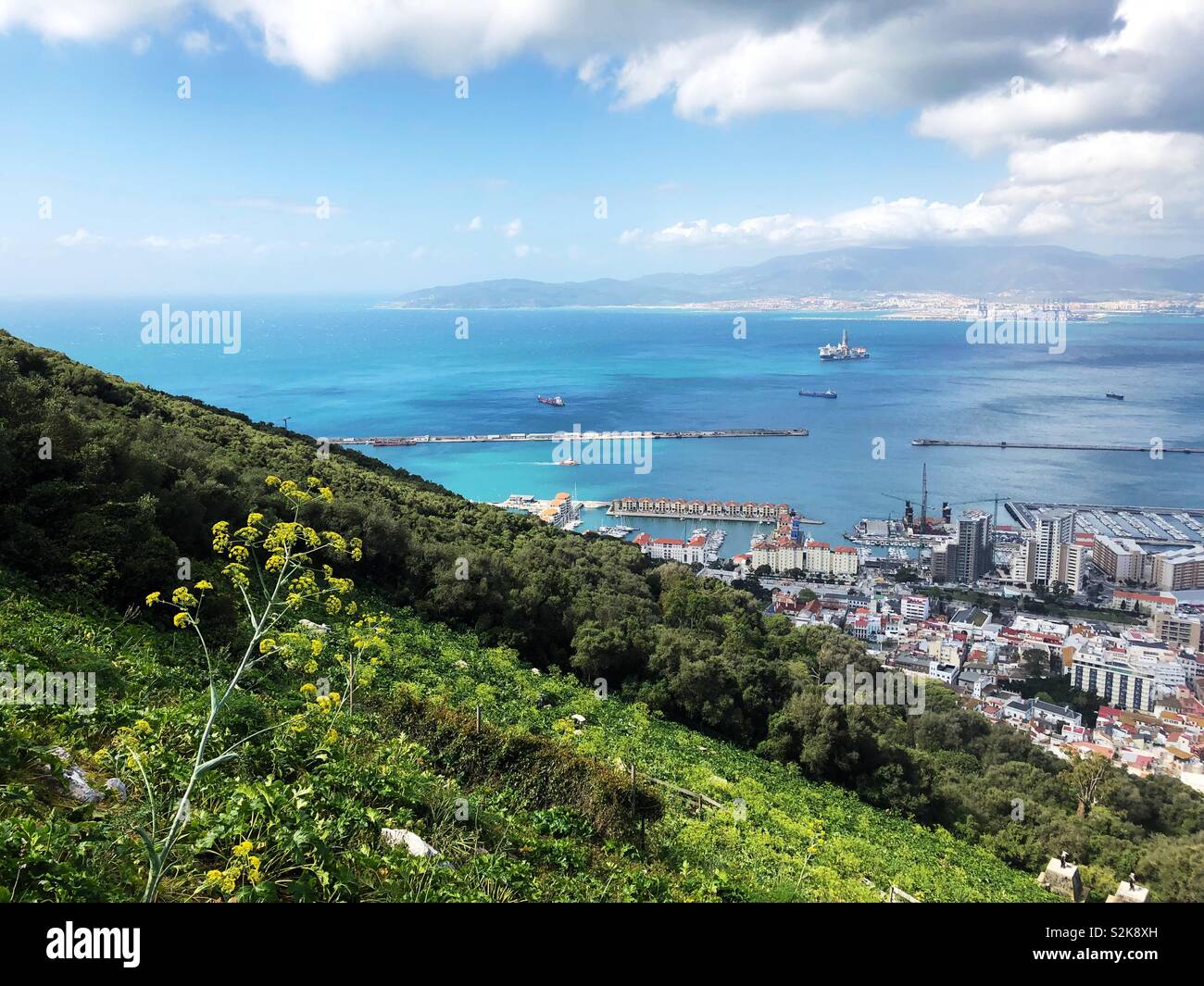 Bucht von Gibraltar Stockfoto