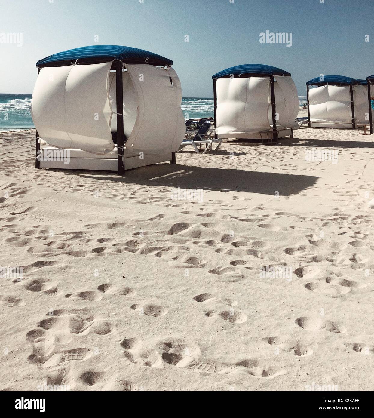 Karibik-Urlaub - Smartphone-aufgenommenes Stockfoto