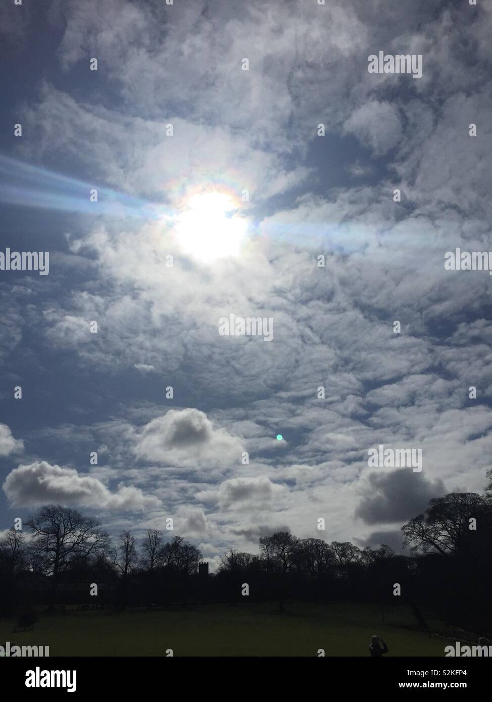 Skelton in Cleveland, Großbritannien. Sonnenschein Stockfoto