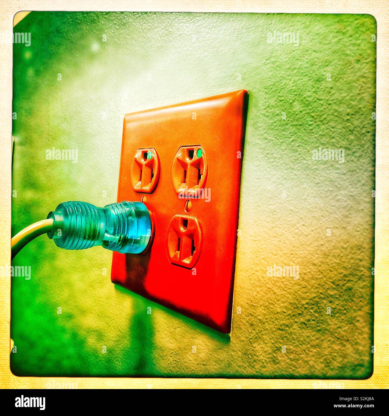 Bild der Wand bzw. Plug-in mit Hipstamatic film Stockfoto