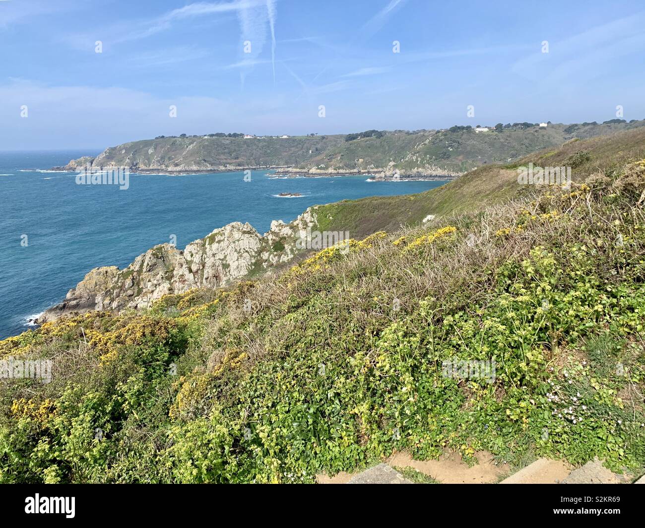 Guernsey, Großbritannien im Frühjahr Stockfoto