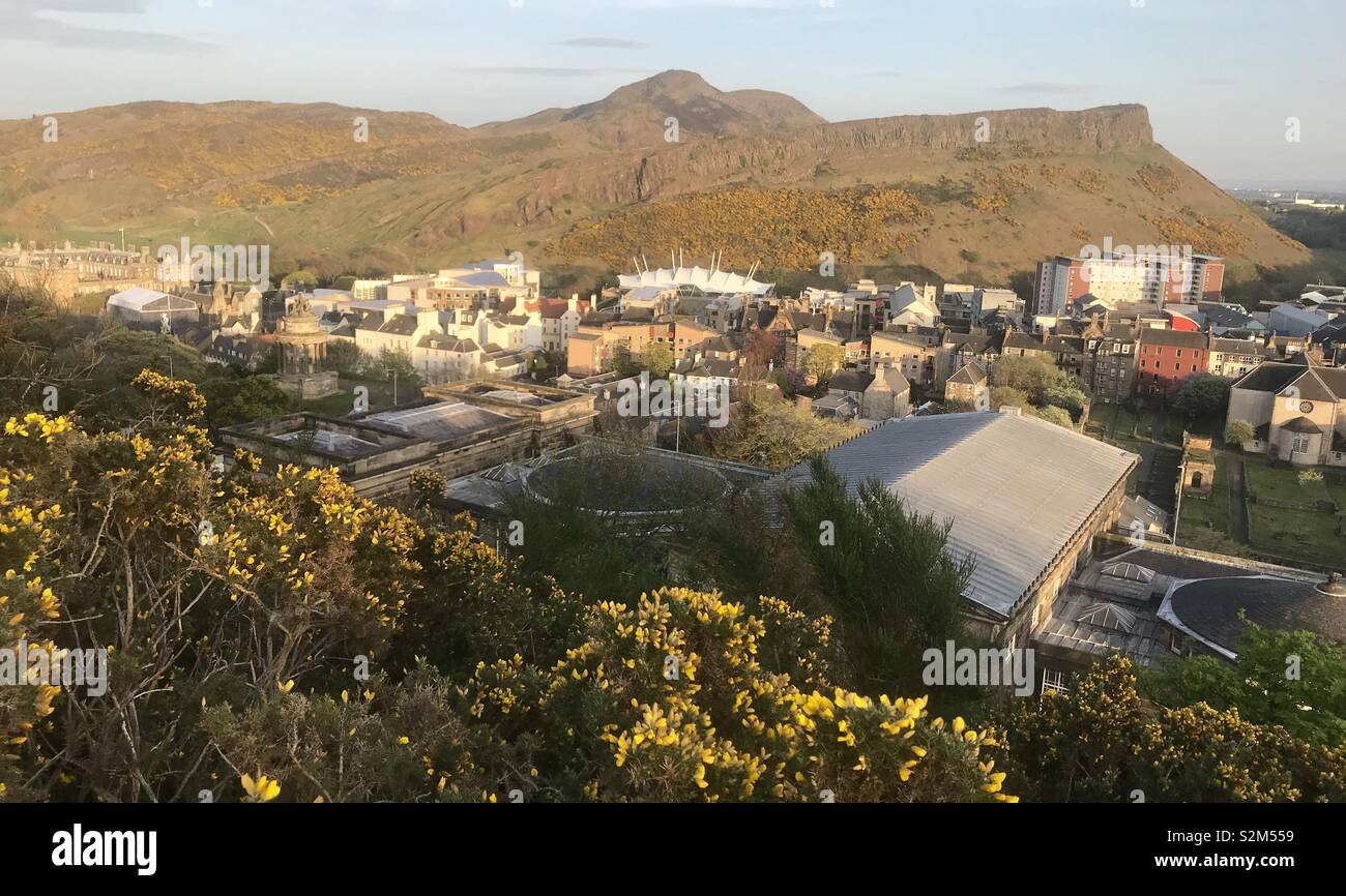 Arthur's Seat. Edinburgh - Smartphone-aufgenommenes Stockfoto