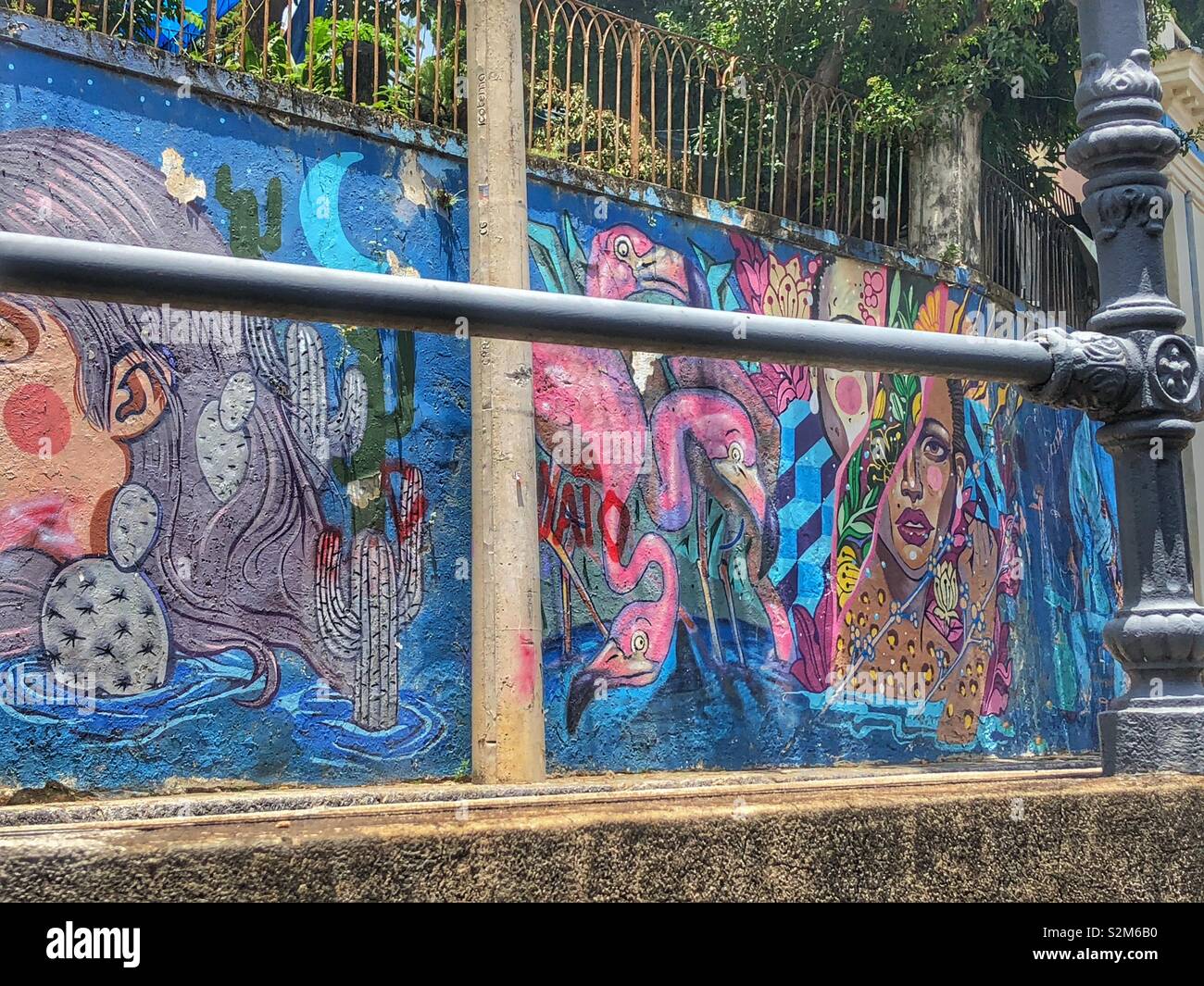 Santa Teresa Viertel in Rio de Janeiro, Brasilien. - Smartphone-aufgenommenes Stockfoto