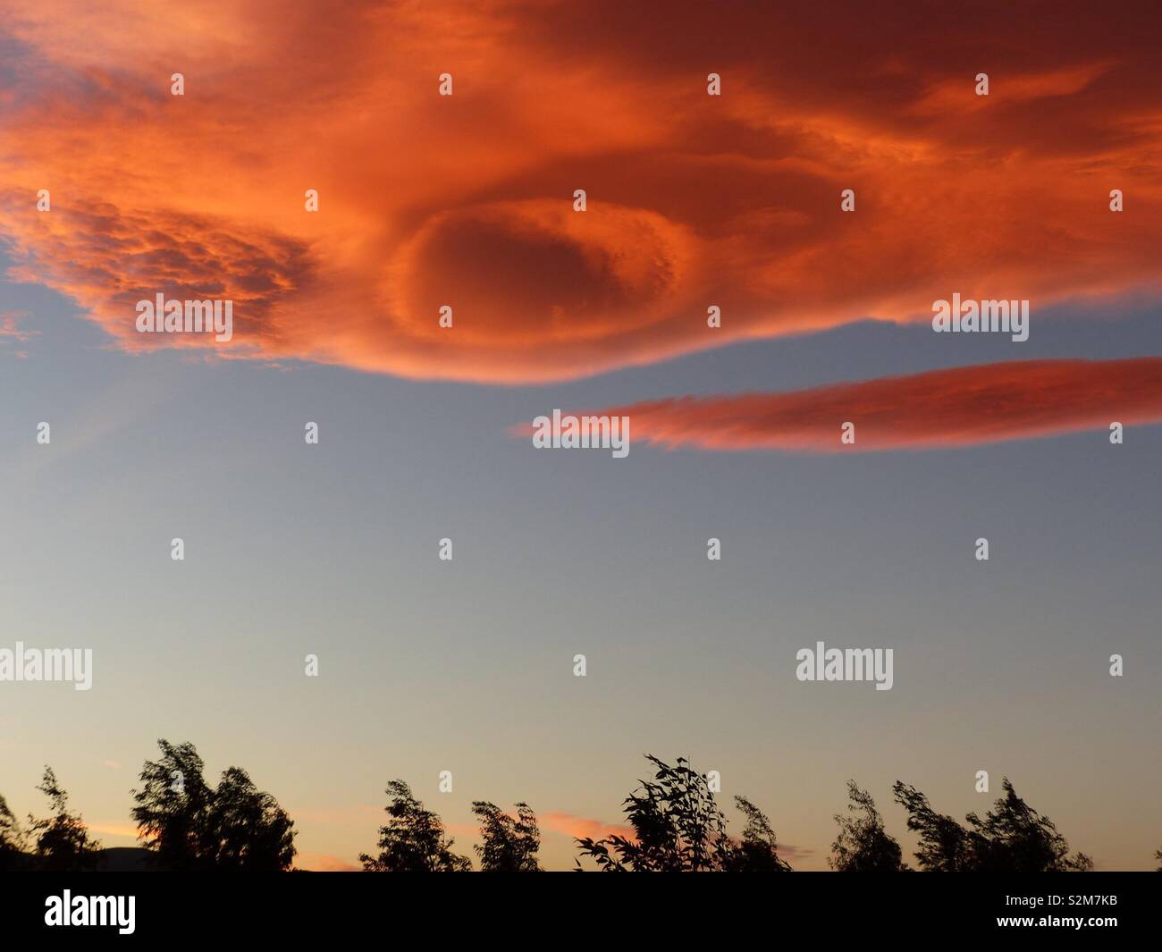 Stürmische Wolkenbildung Spanien Stockfoto