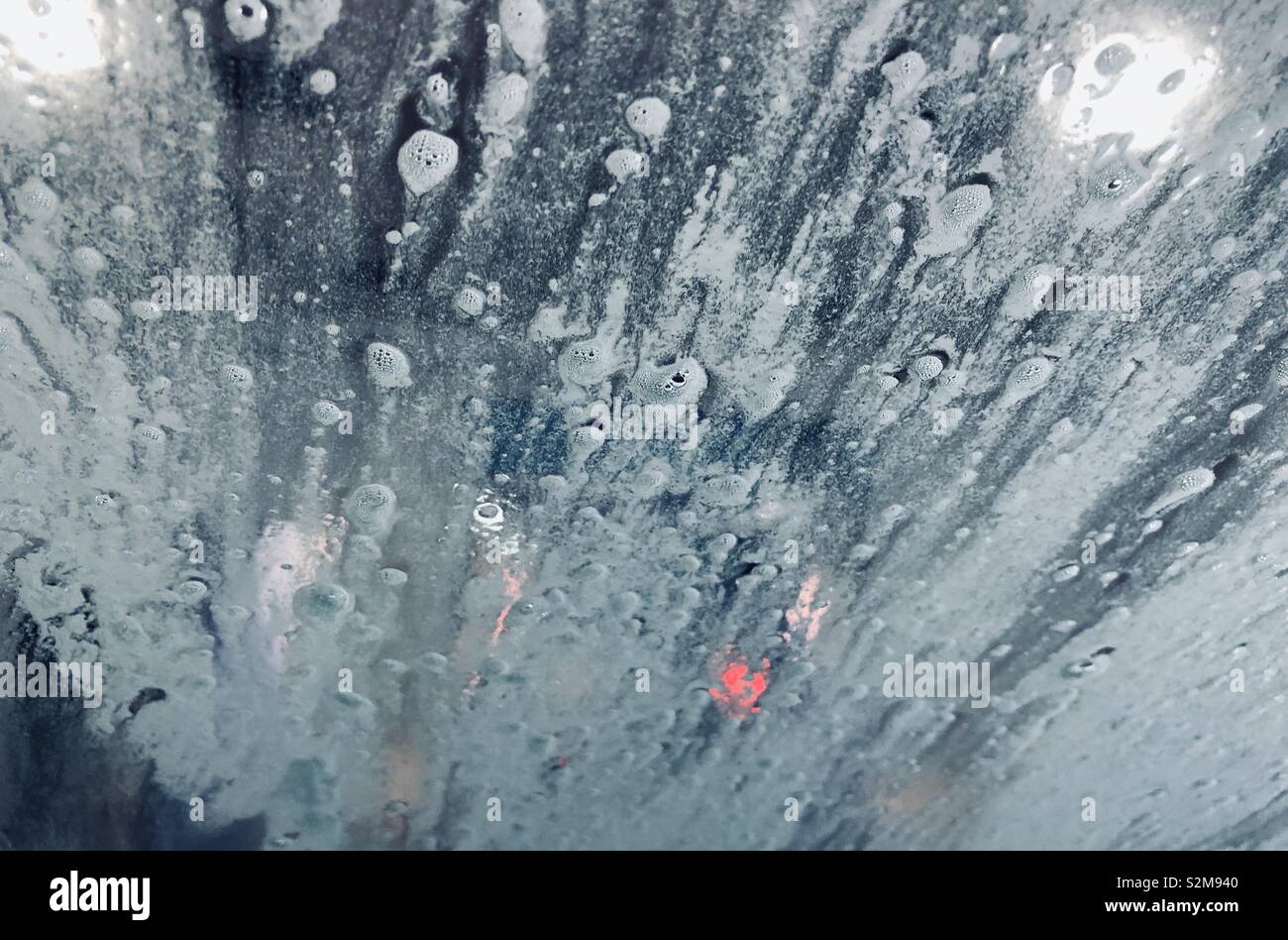 Auto waschen Sehenswürdigkeiten aus der Tiefe des Fahrzeugs Stockfoto