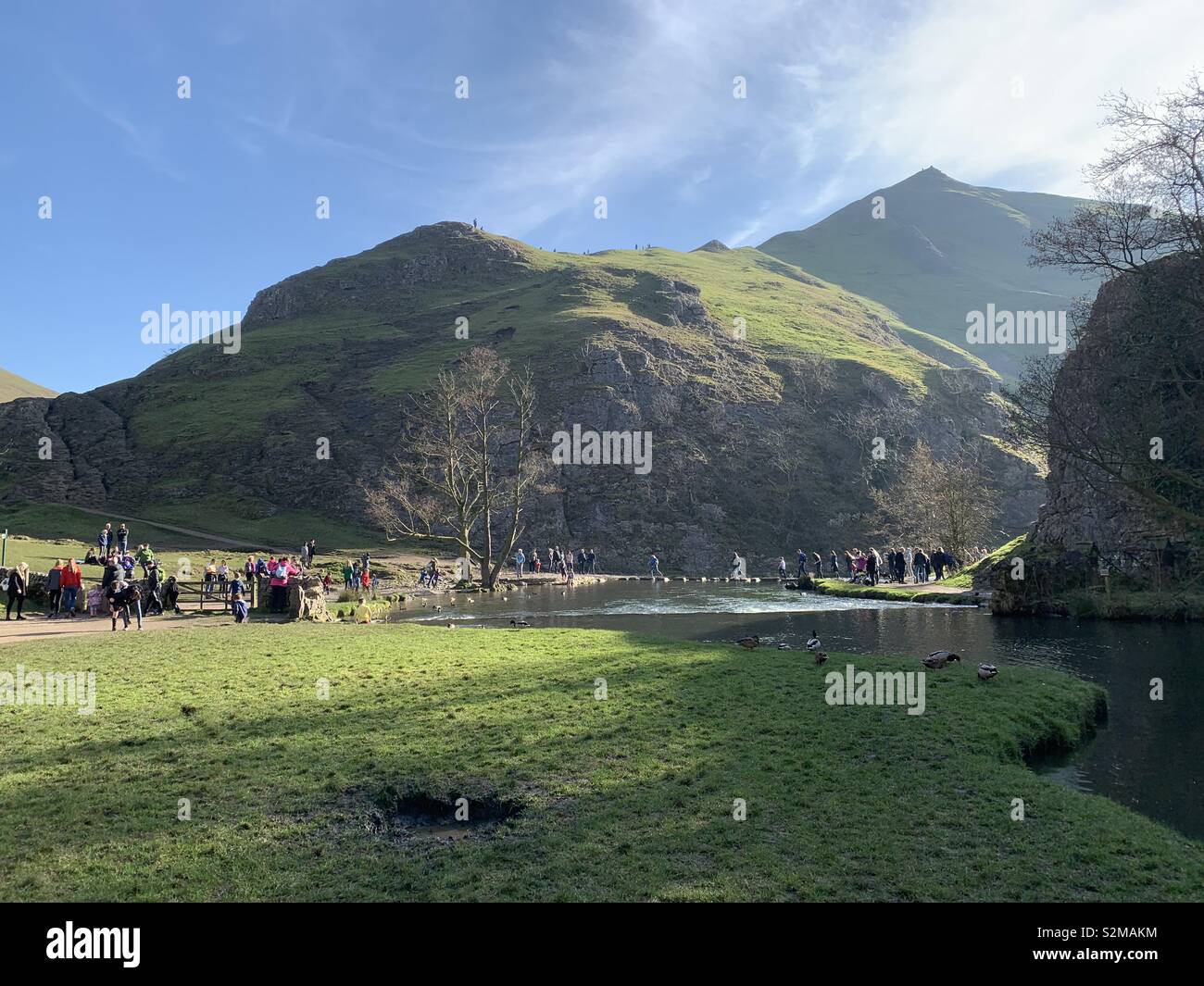 Nur für einen Spaziergang in Derbyshire Stockfoto