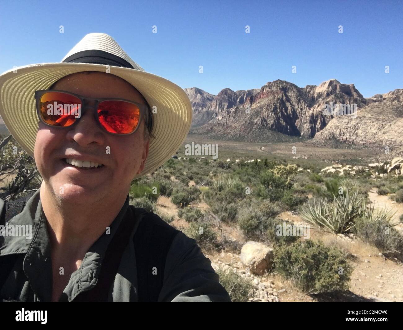 Wüste traveler Männlich Stockfoto
