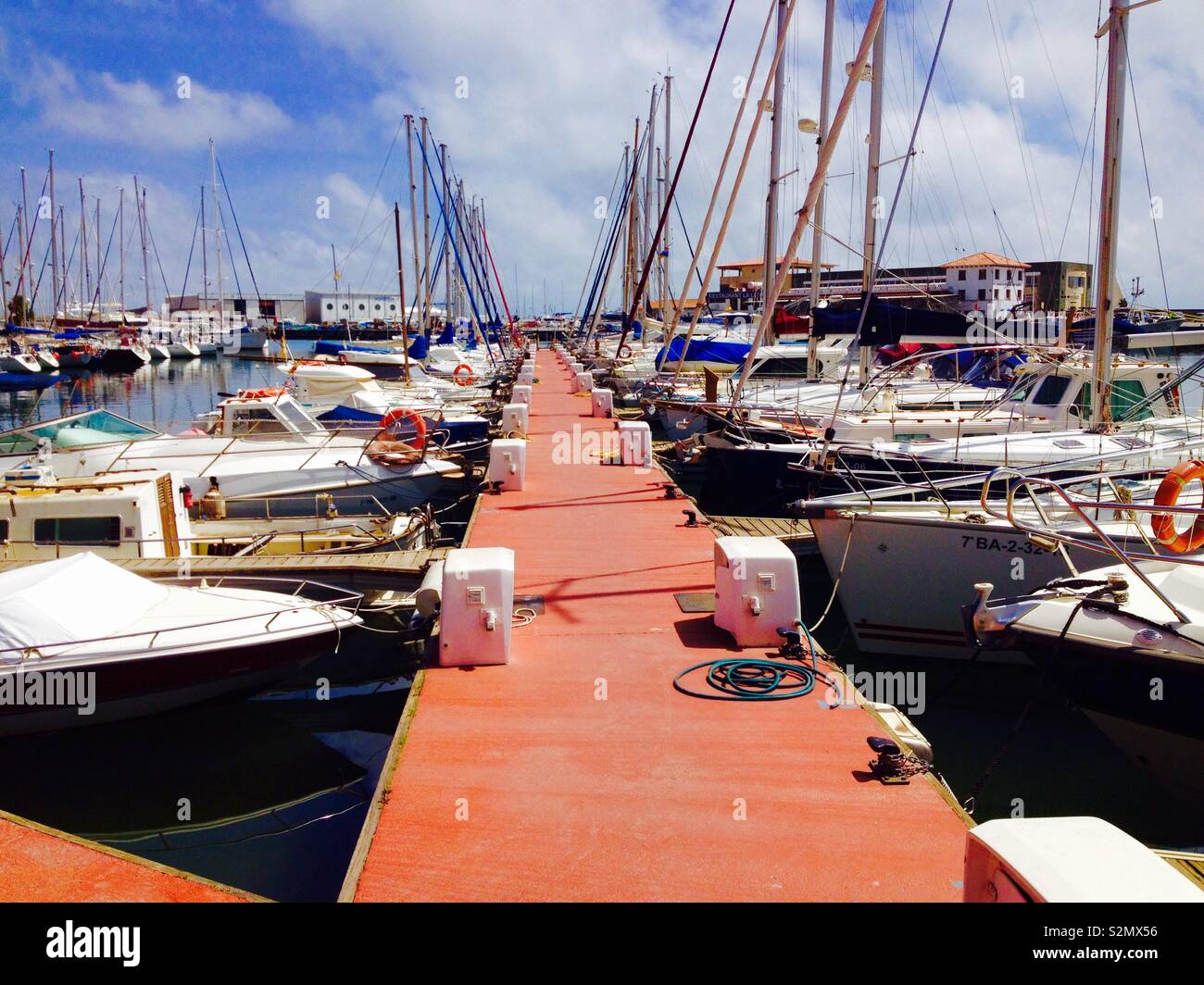 Arenys de Mar Port. El Maresme. Barcelona. Spanien Stockfoto