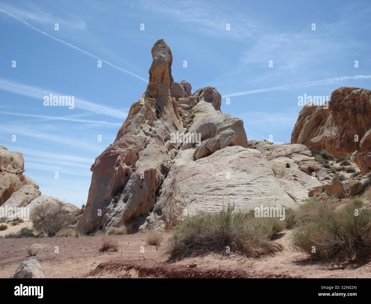 Las Vegas Desert Rock Formation Stockfoto