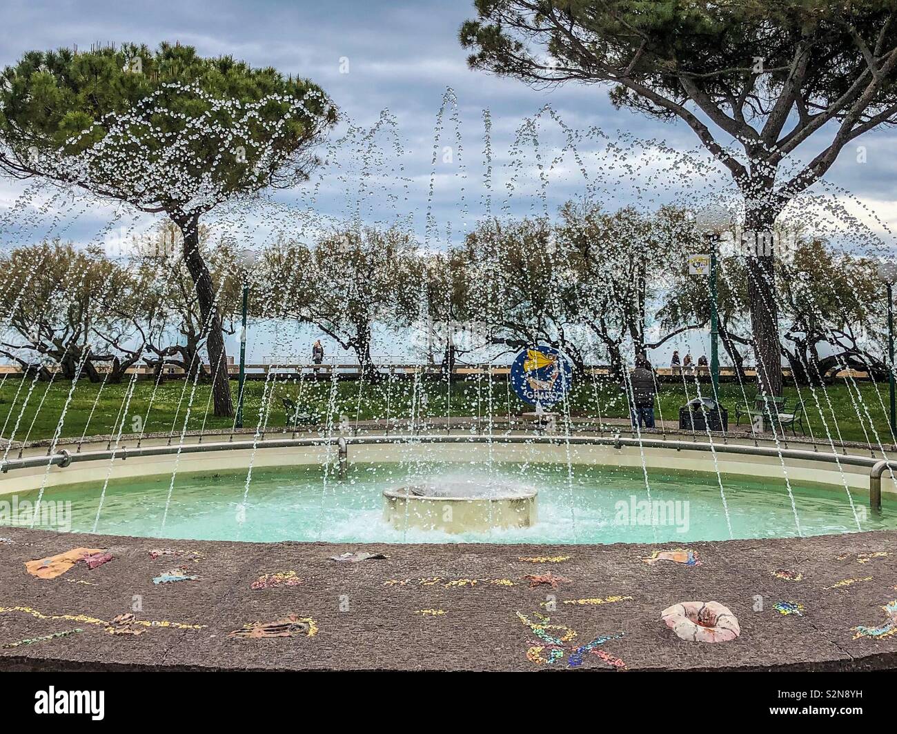 Öffentliche Brunnen in Grado, Friaul-Julisch Venetien, Italien Stockfoto