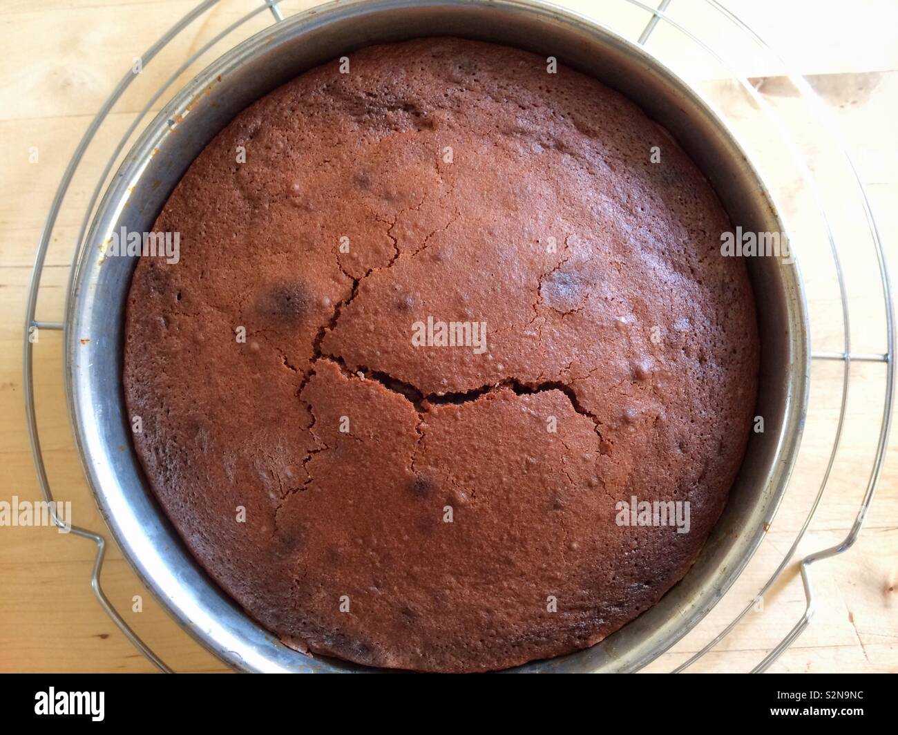 Schokolade & stout Kuchen - Smartphone-aufgenommenes Stockfoto