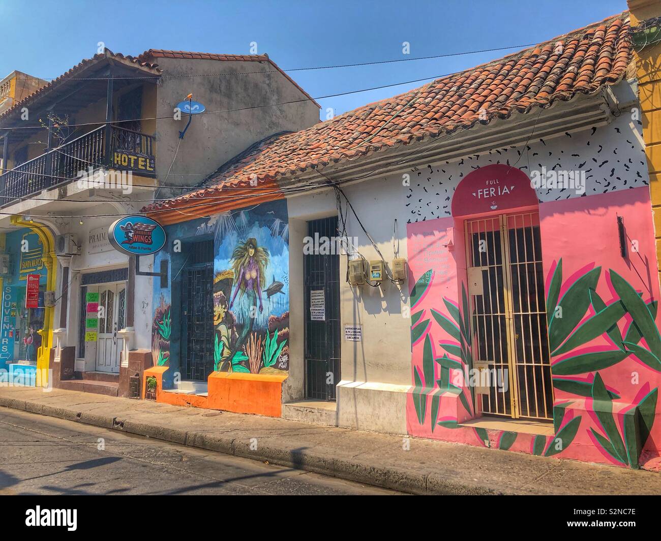 Altstadt, Santa Marta, Kolumbien. Stockfoto