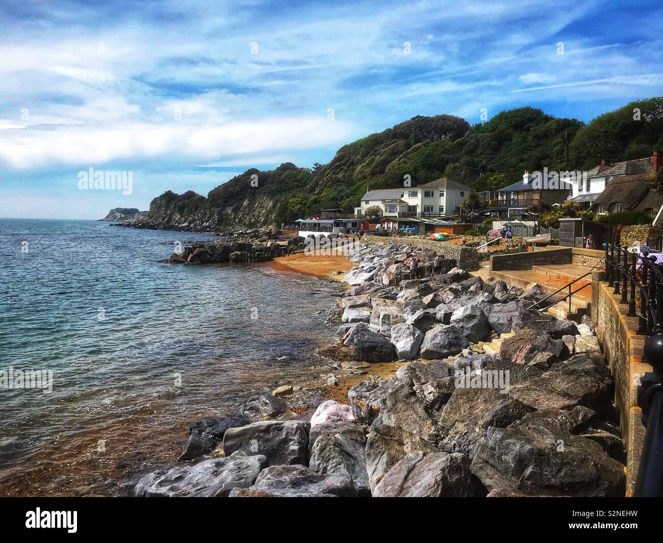 Steephill Cove Isle Of Wight Stockfoto