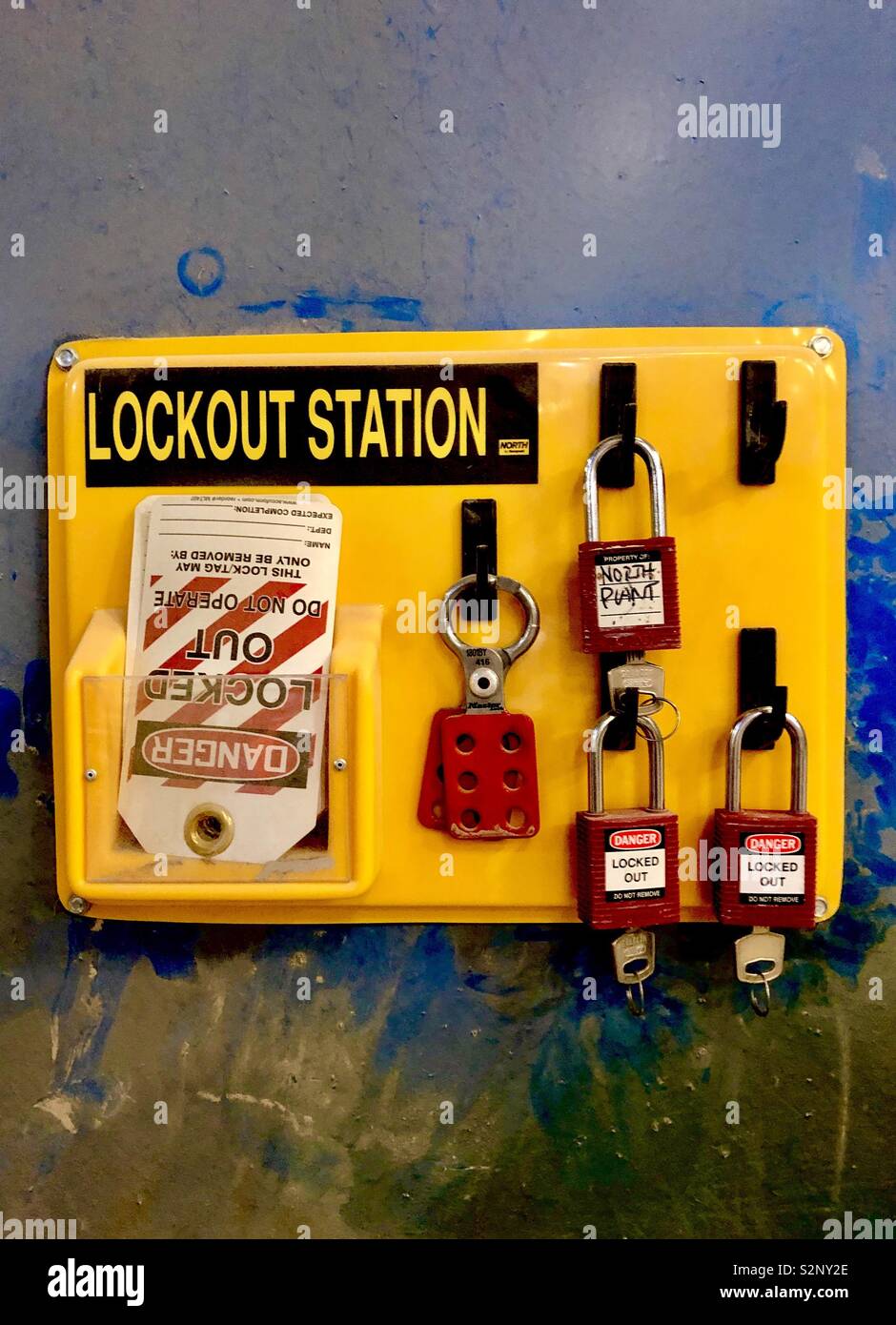 Lockout-Bahnhof Stockfoto
