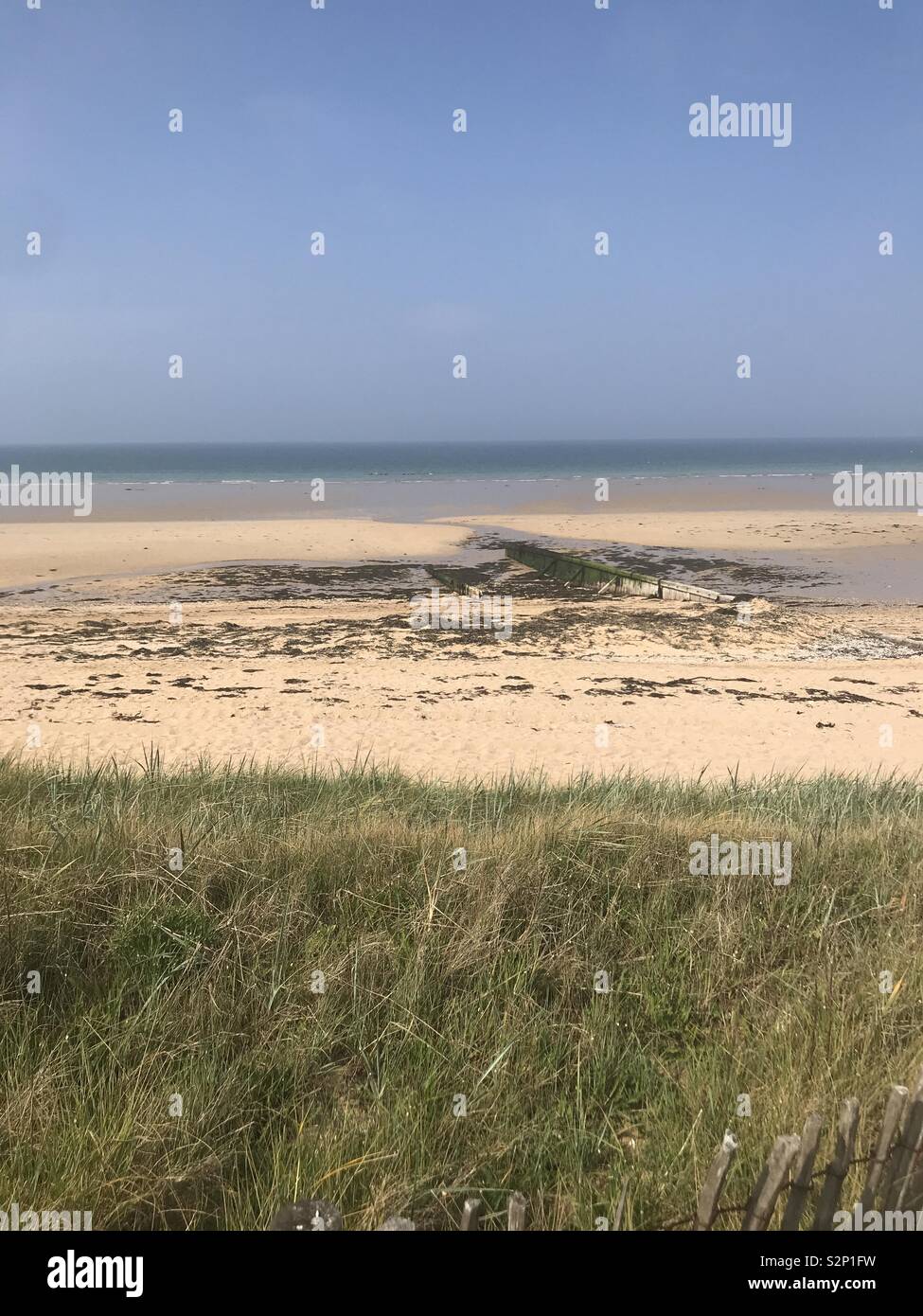Strand in der Normandie, Frankreich Stockfoto