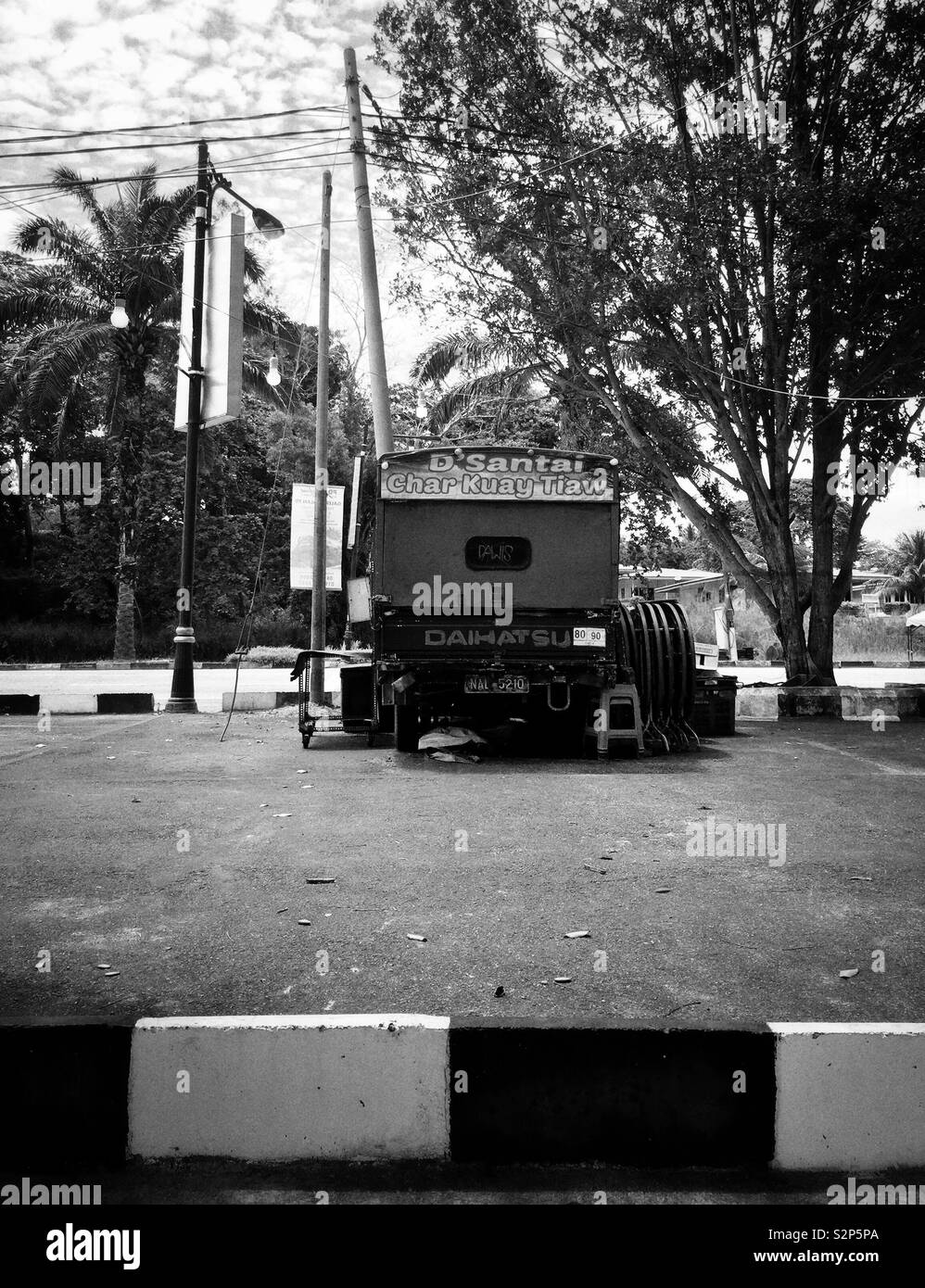 Street Food nahe Abschaltdruck für Urlaub. Stockfoto