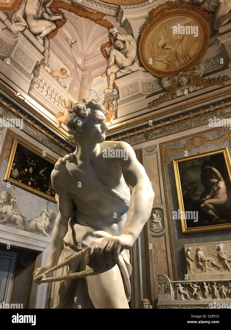 Die Galleria Borghese, Rom Stockfoto