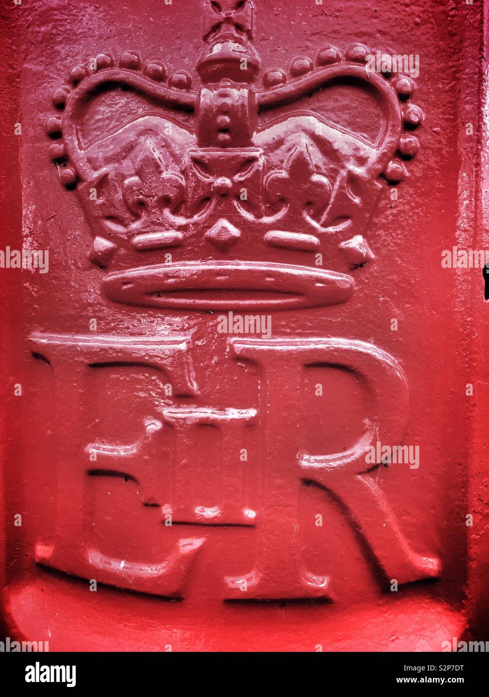 ER Post Box - Smartphone-aufgenommenes Stockfoto