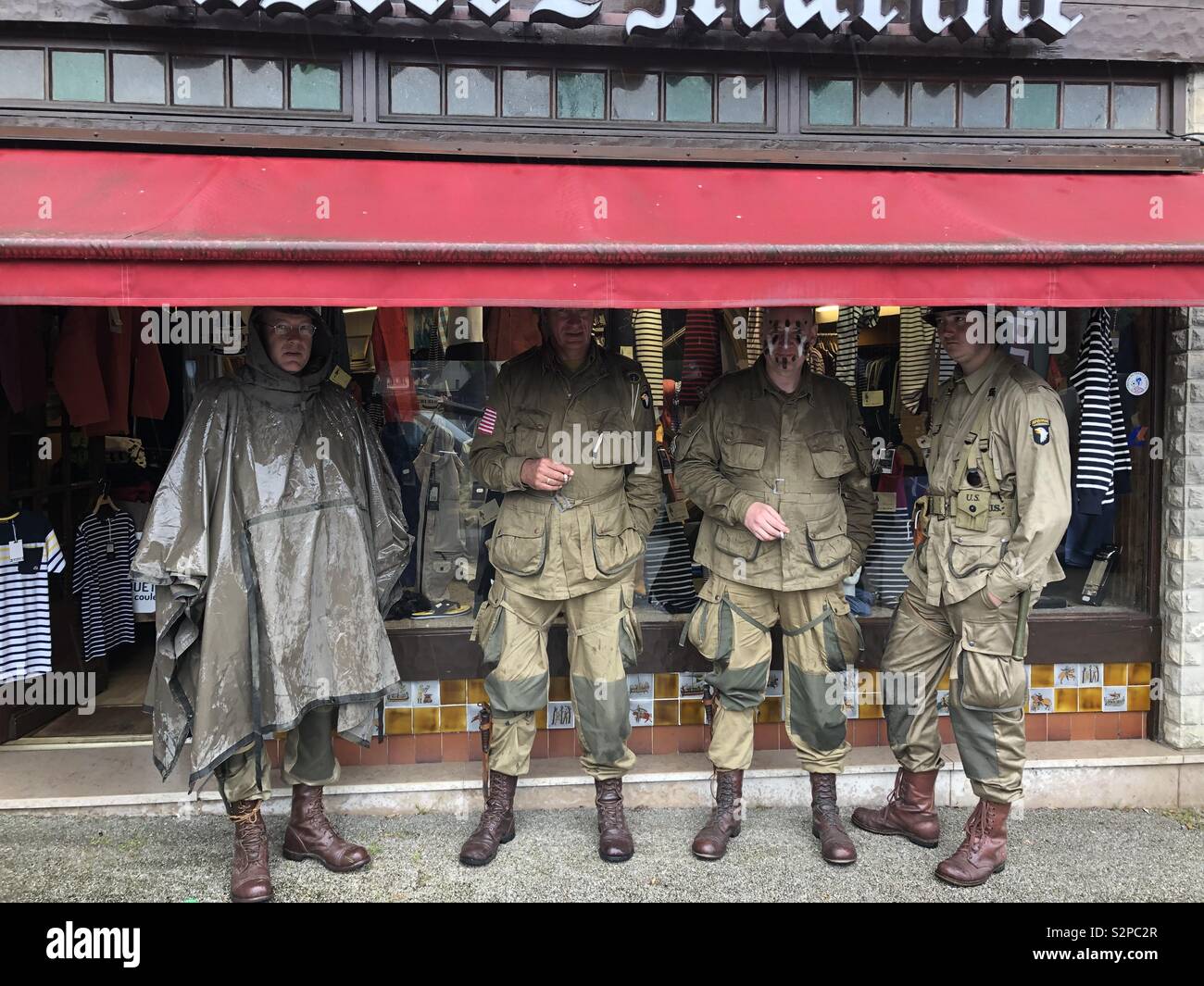 Amerikanische Soldaten in der Normandie Stockfoto