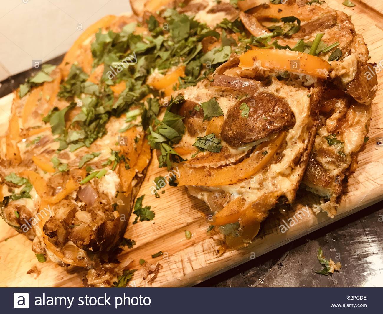 Goan Masala Tortilla - Slimming World Rezepte Stockfoto