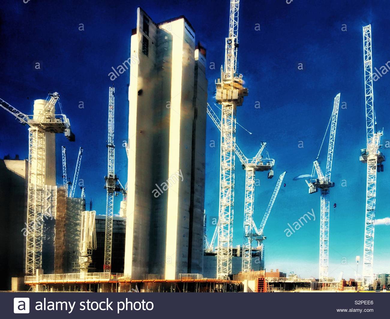 Battersea Power Station Regeneration. Stockfoto