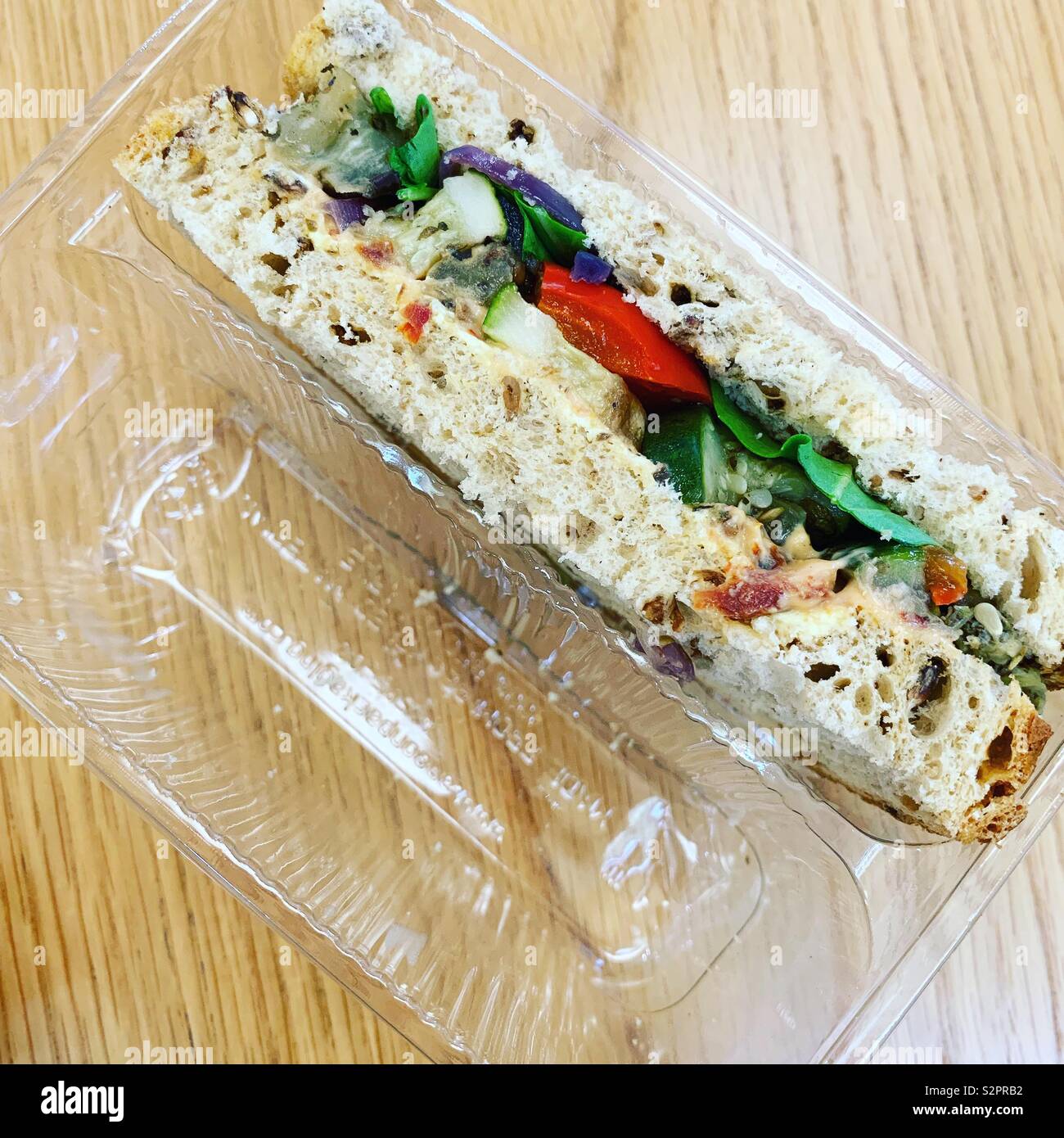 Kunststoff verpackt Sandwich Stockfoto